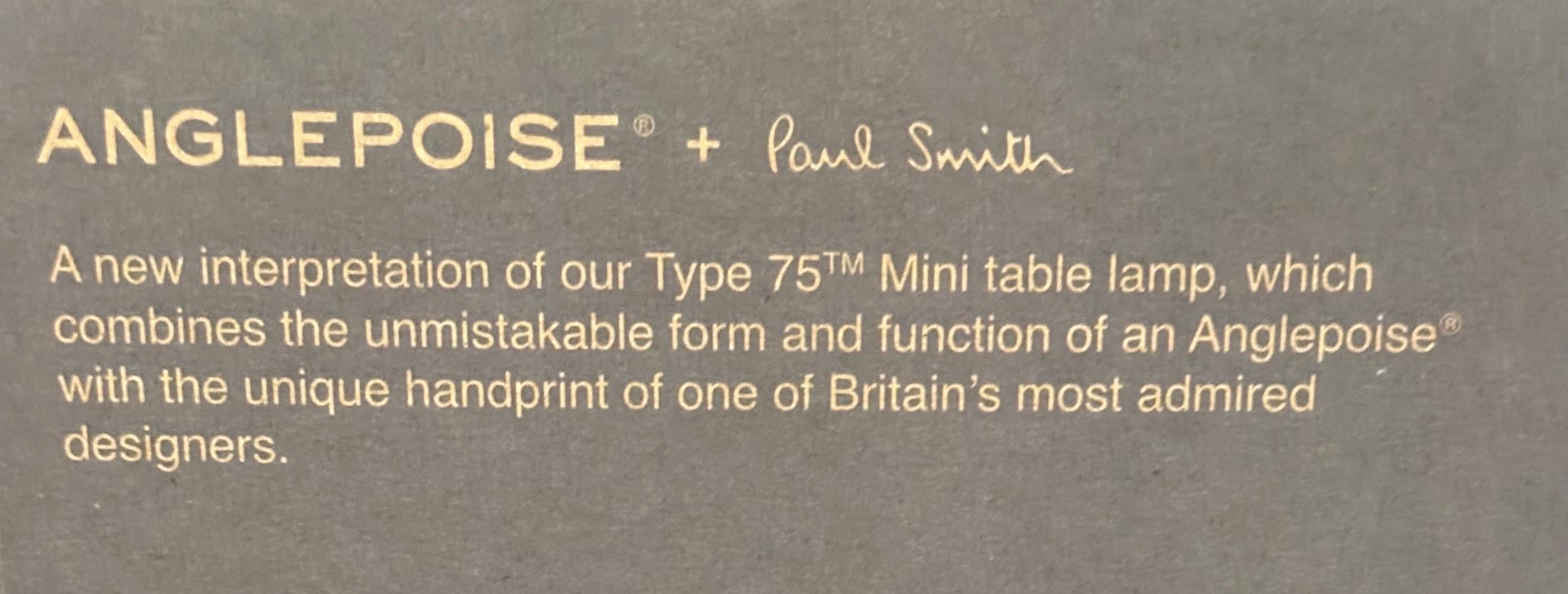 Anglepoise Type 75 Mini-Schreibtischlampe Edition 1 von Paul Smith - Neu (Stahl) im Angebot