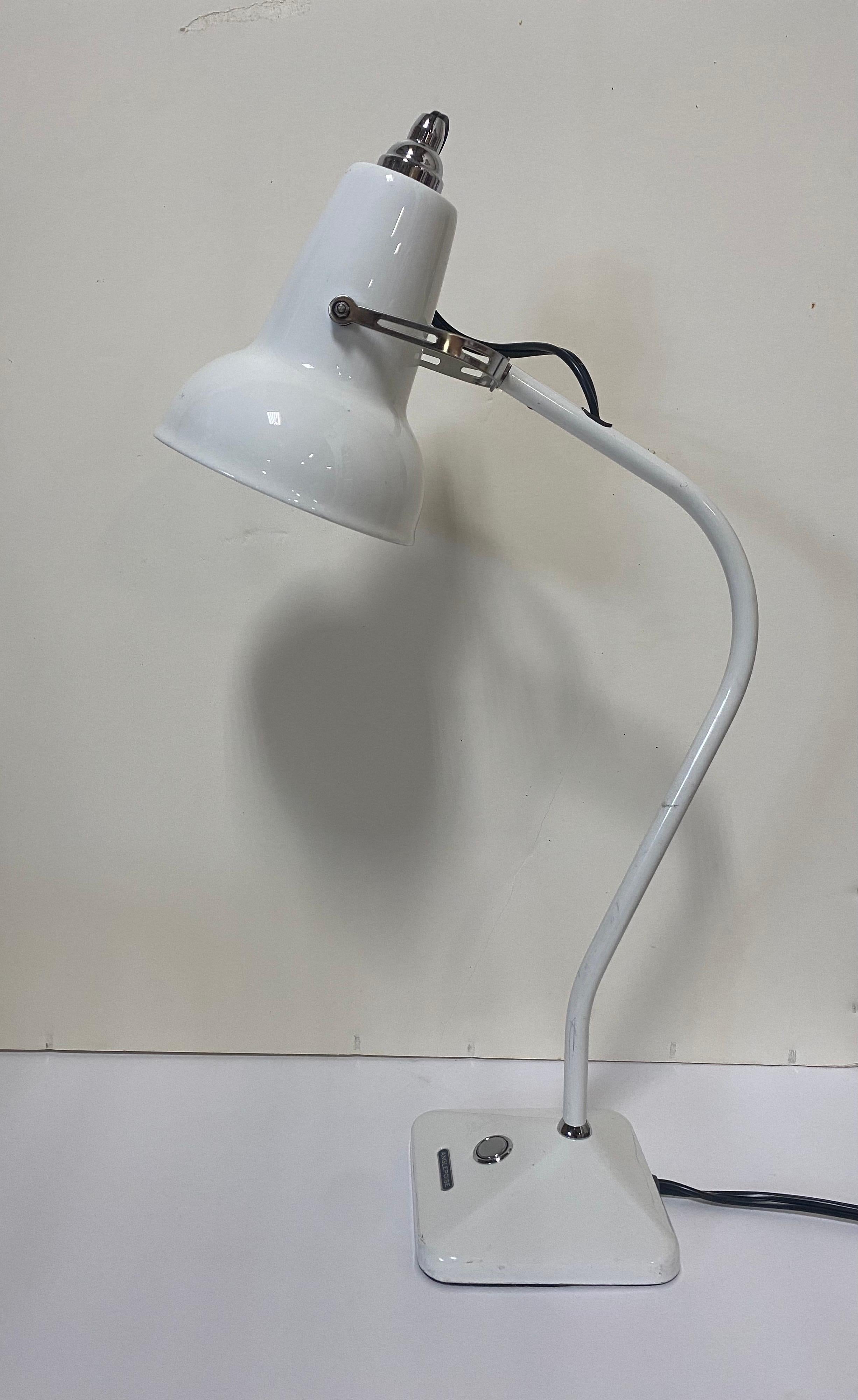 Mid-Century Modern Anglepoise White Model 1227 Mini Desk Lamp