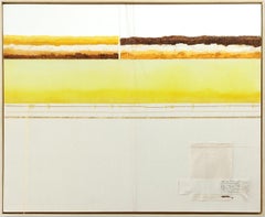 Diptych: Intenciones del Silencio XVII and  XVIII. Mixed media on canvas