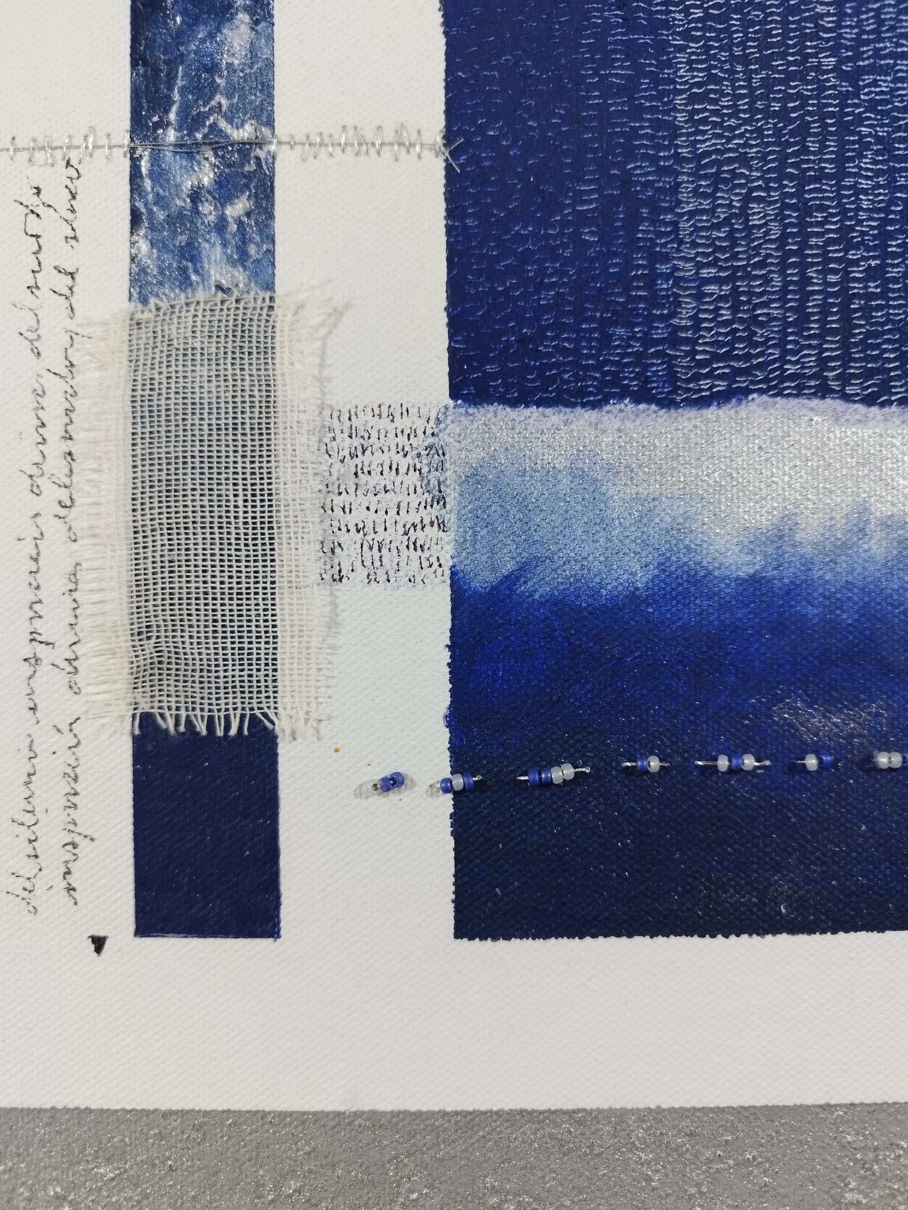 Intenciones del Silencio XIV. Technique mixte sur toile - Abstrait Mixed Media Art par Angélica Chavarro Franco