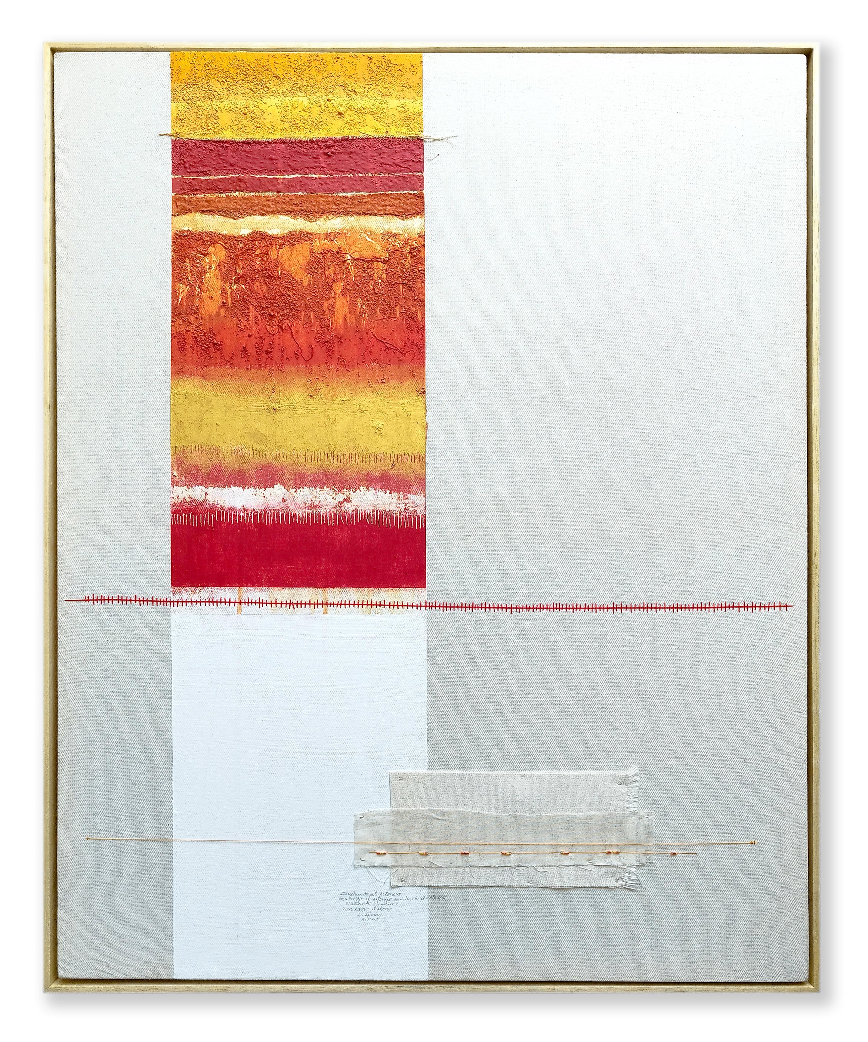 Intenciones del Silencio XIX and XX, Diptych. Mixed media on canvas For Sale 2