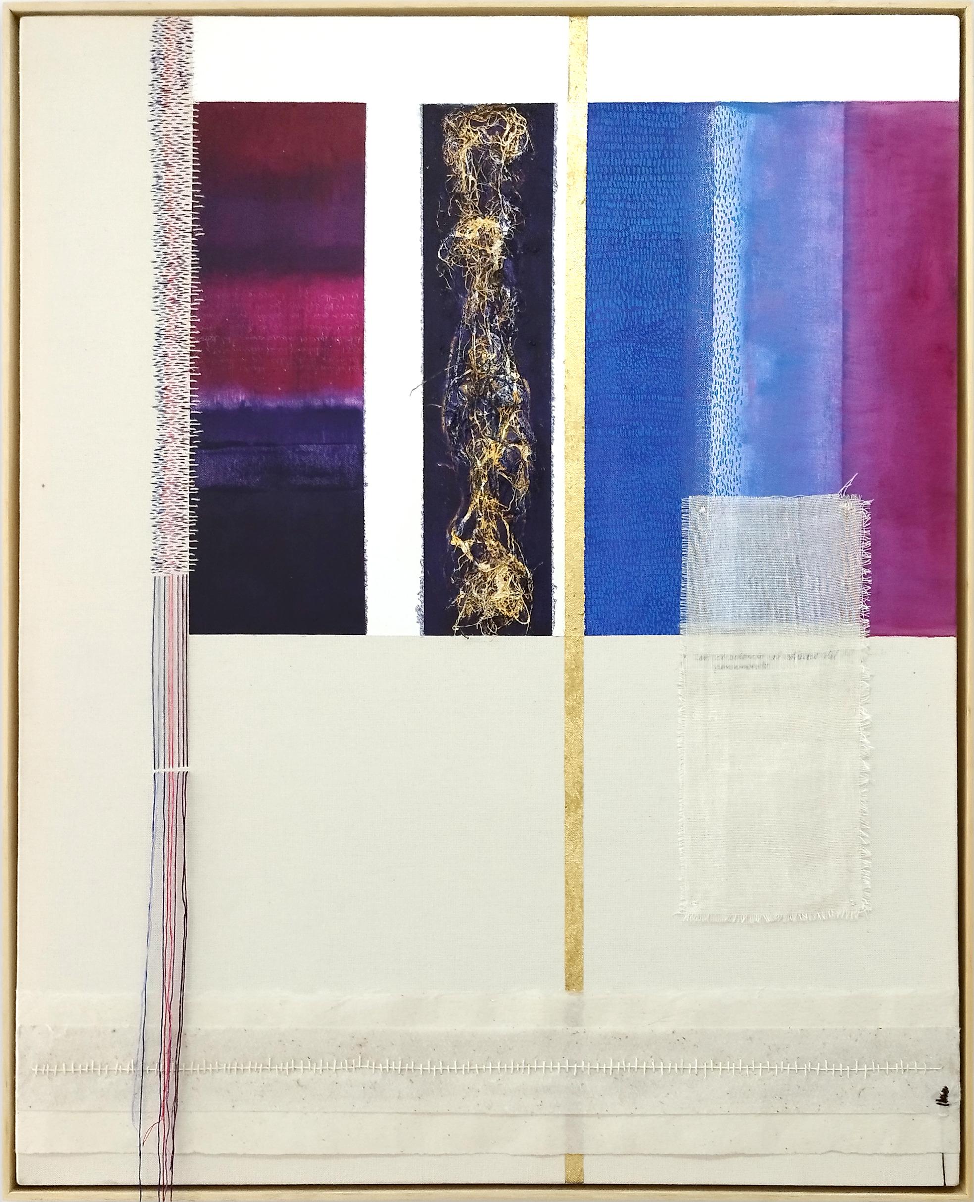 Intenciones del Silencio XIX. Technique mixte sur toile - Abstrait Mixed Media Art par Angélica Chavarro Franco