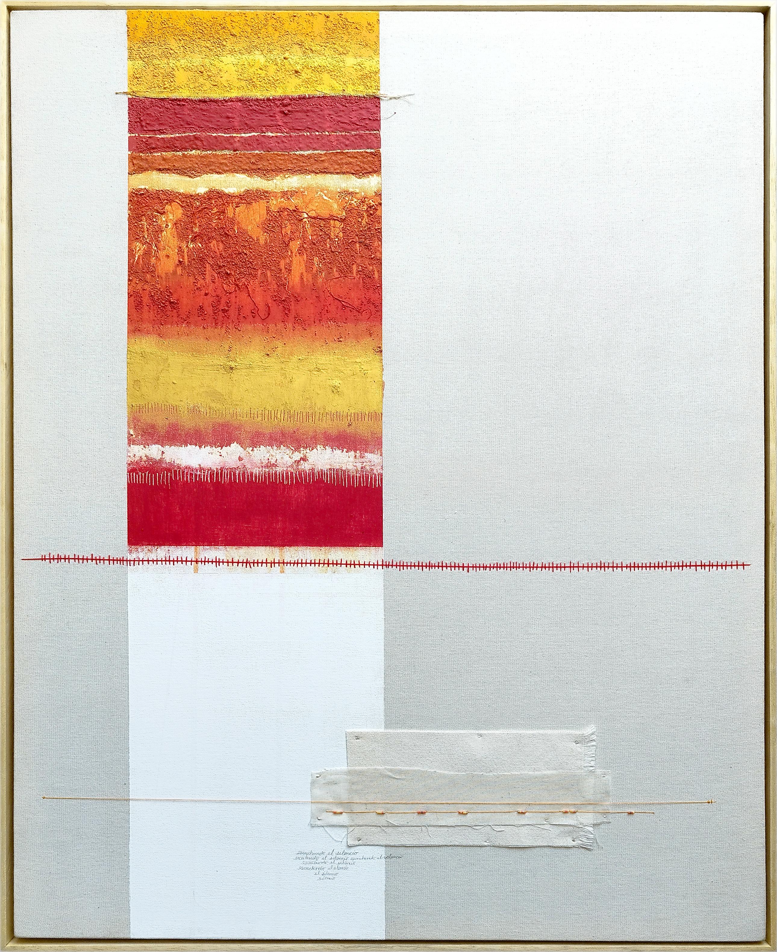 Intenciones del Silencio XX. Tecnica mista su tela - Art Astratto di Angélica Chavarro Franco