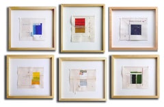 Set of 6 artworks from the Intenciones del Silencio series