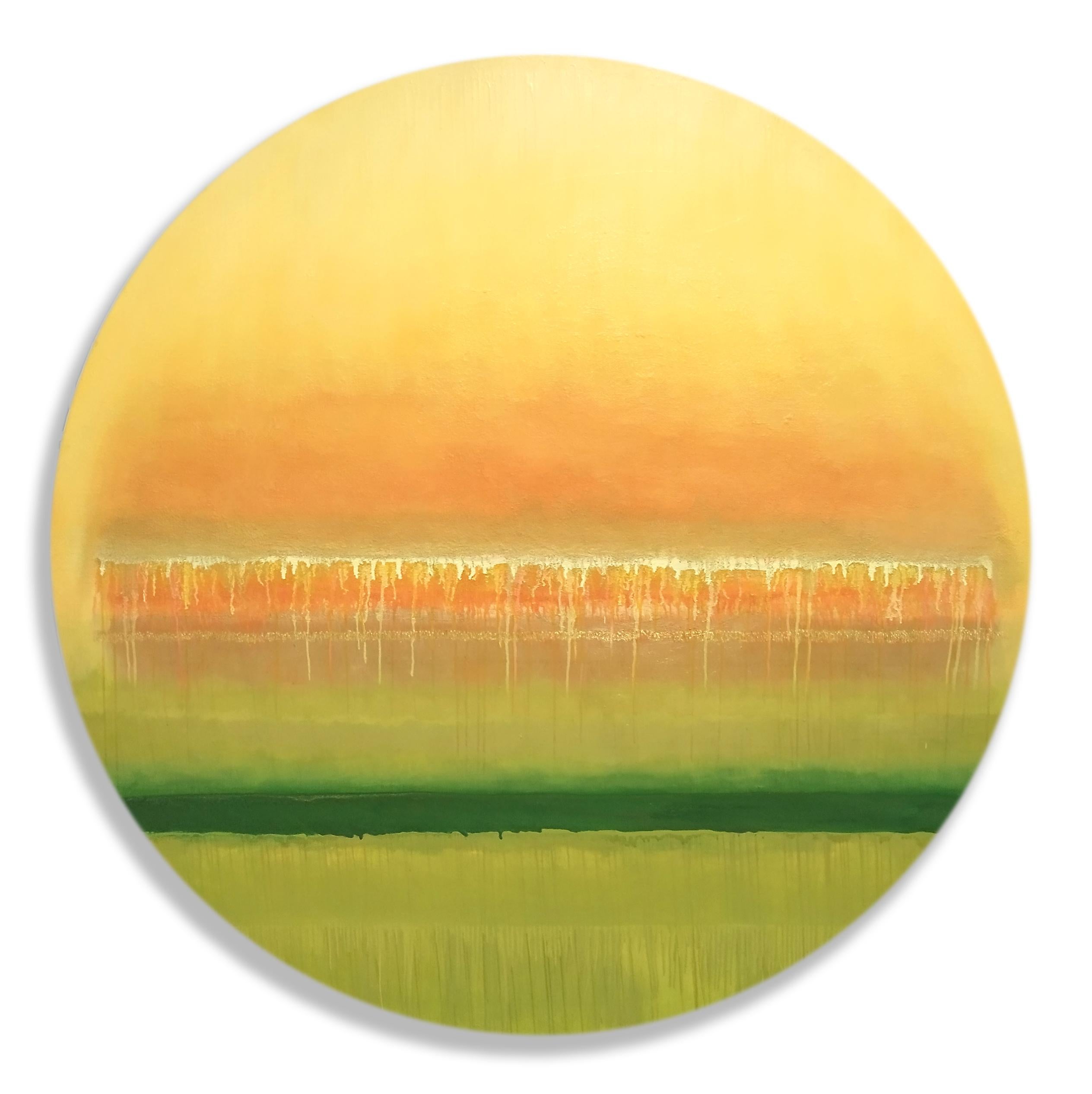 Abstract Painting di Angélica Chavarro Franco - Sagrada Dualidad III. Olio su tela