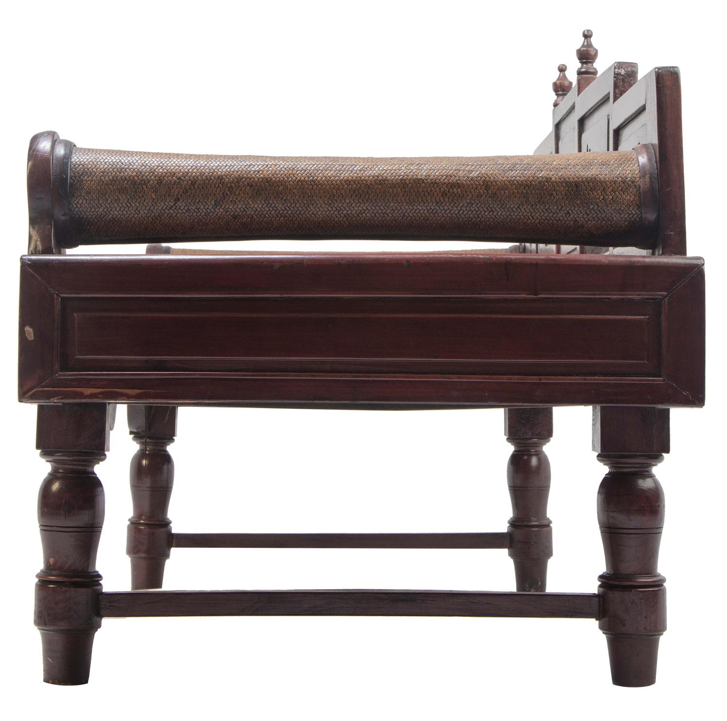 Caning Anglo Aian Cane Daybed For Sale