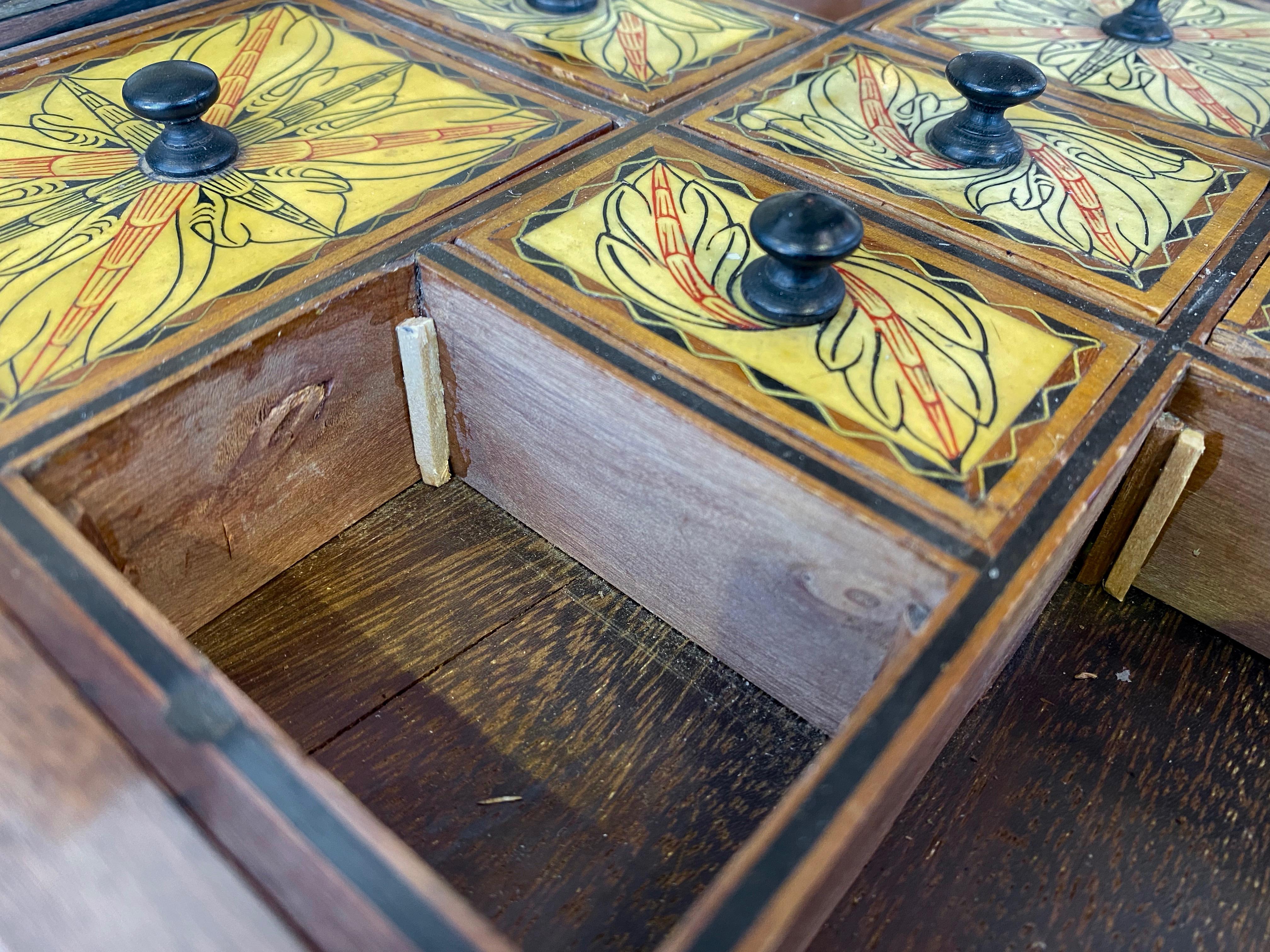 Anglo-Ceylonese Coromandel Work Box with Exceptional Decoration, Late 19th C. 12