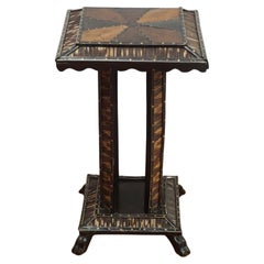 Anglo-Indian Accent Table with Ebony and Quill Detailing