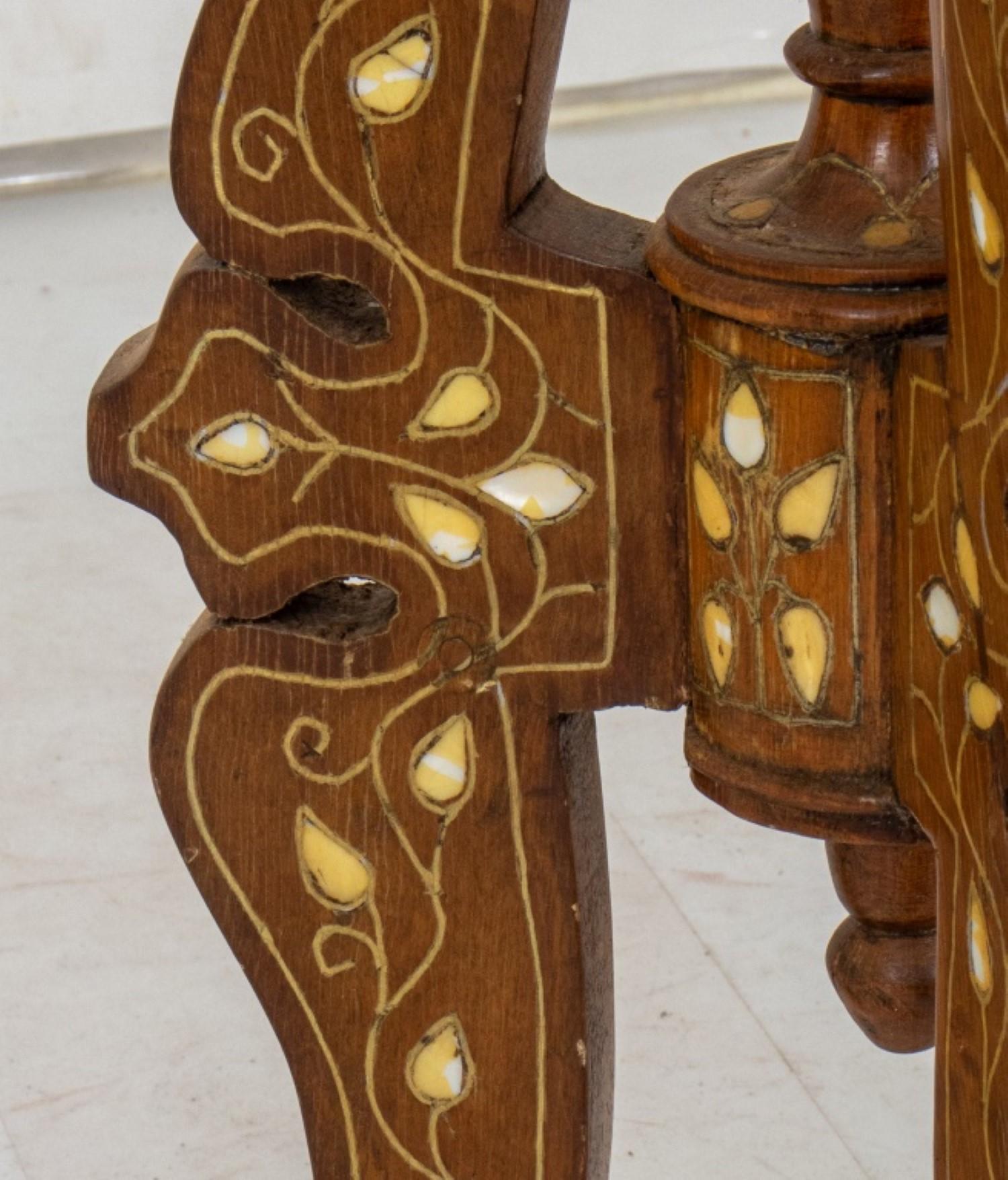 Anglo-Indian Bone Inlaid Occasional Table For Sale 3