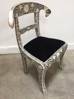 Anglo-Indian Side Chair with Ram's Head