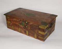 Anglo Indian Brass and Hardwood Chest