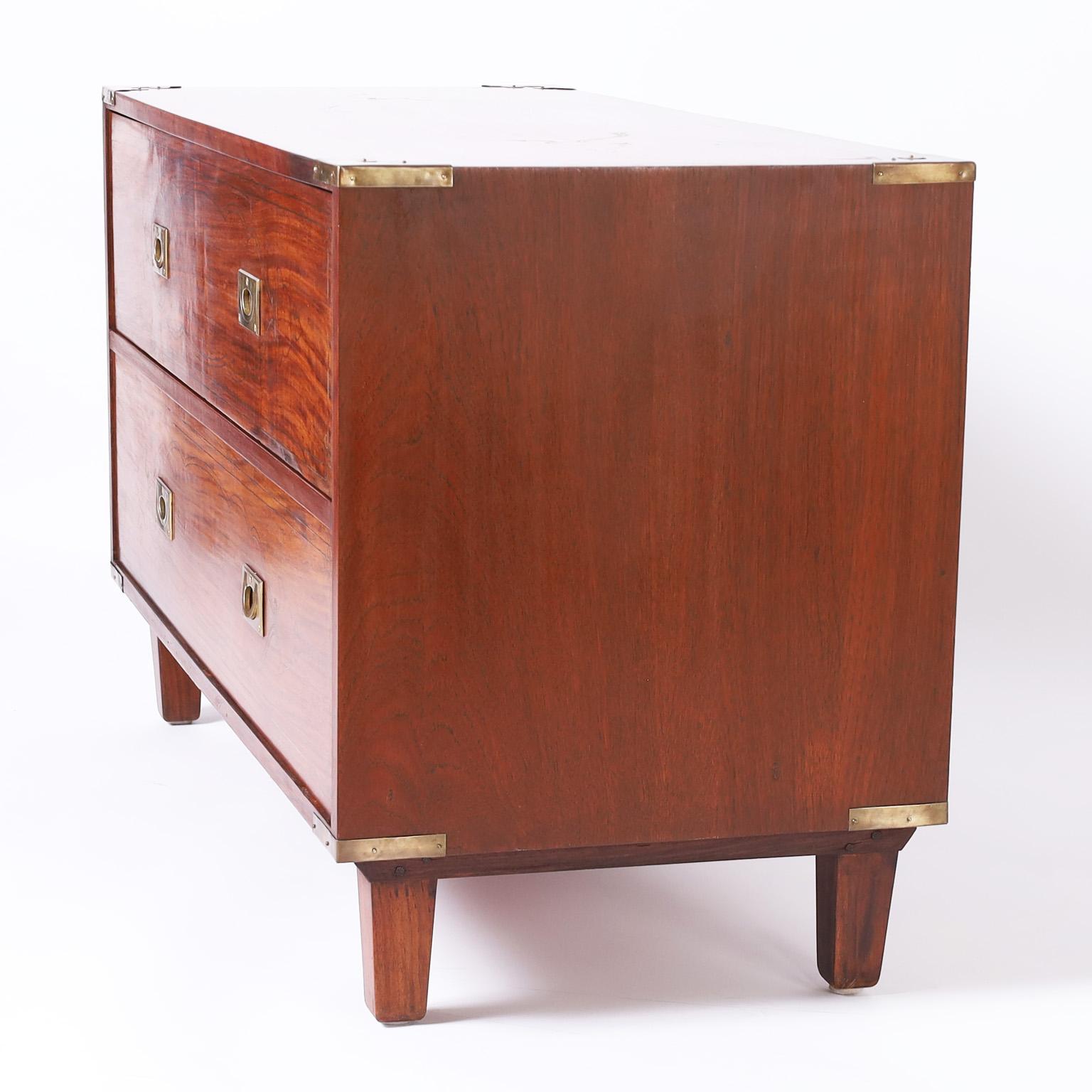 Anglo-Indian Anglo Indian Brass Inlaid Chest of Drawers