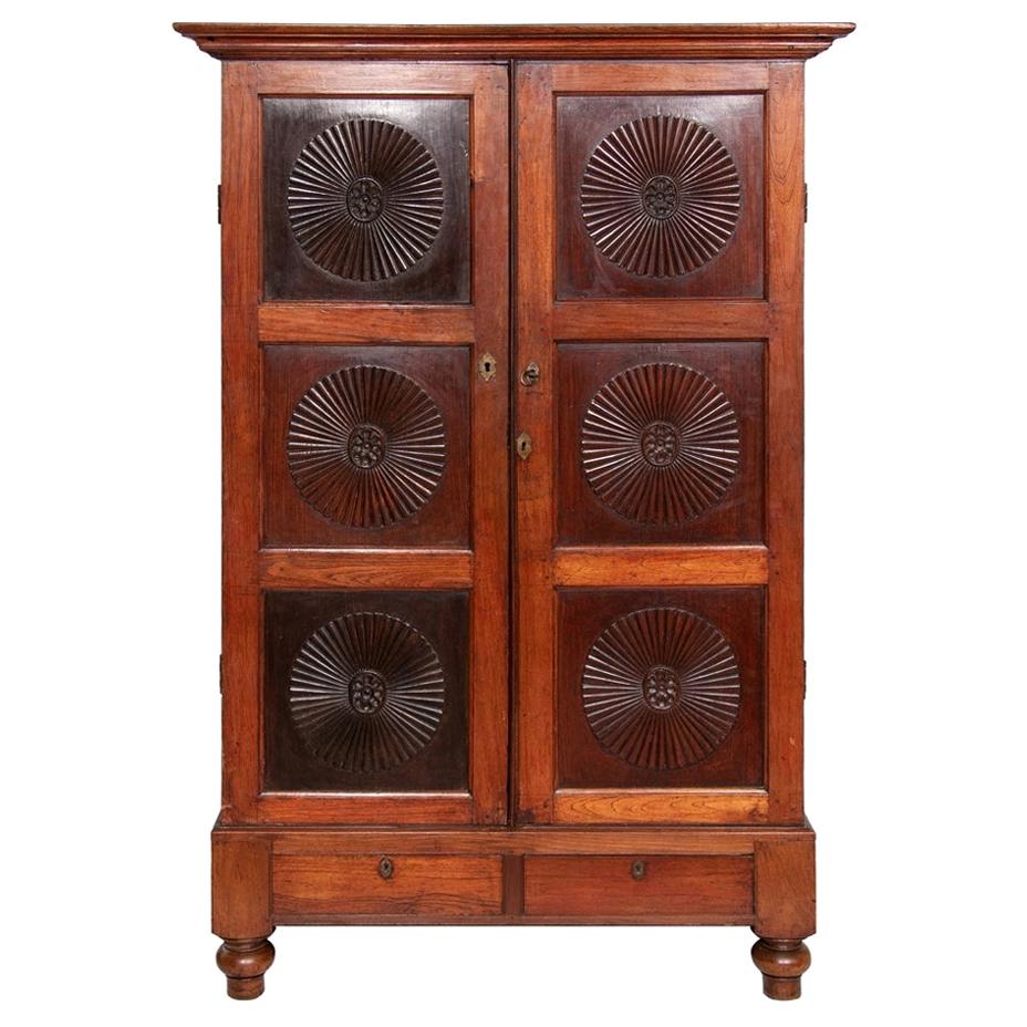 Anglo Indian Cabinet from Kerala South West India For Sale