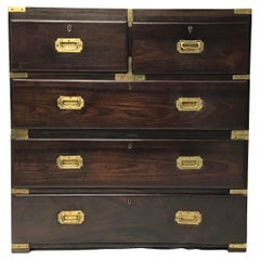 Antique Anglo Indian Campaign Chest