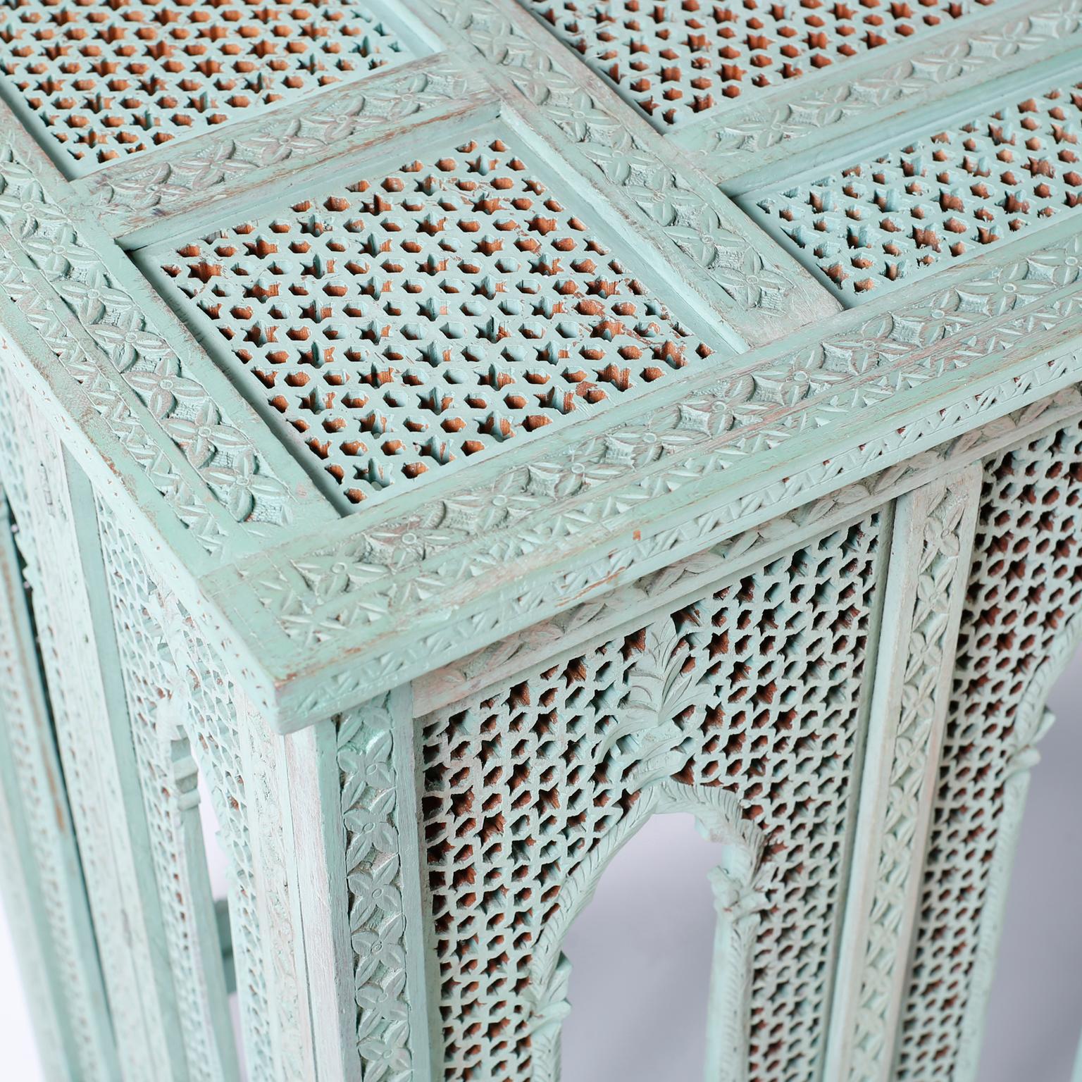 Anglo-Indian Carved and painted Console 2