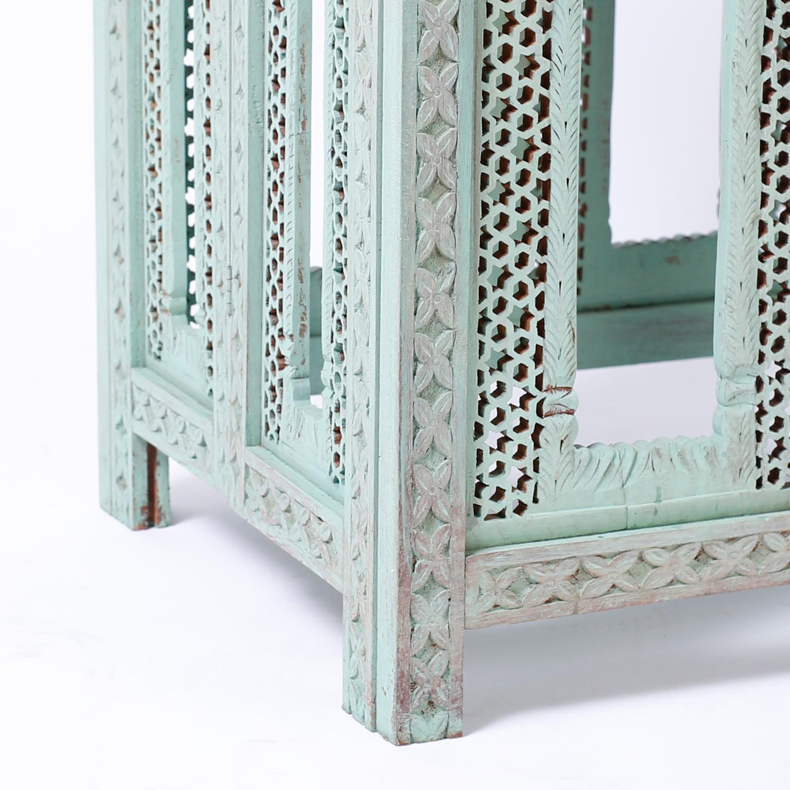 Anglo-Indian Carved and painted Console 4