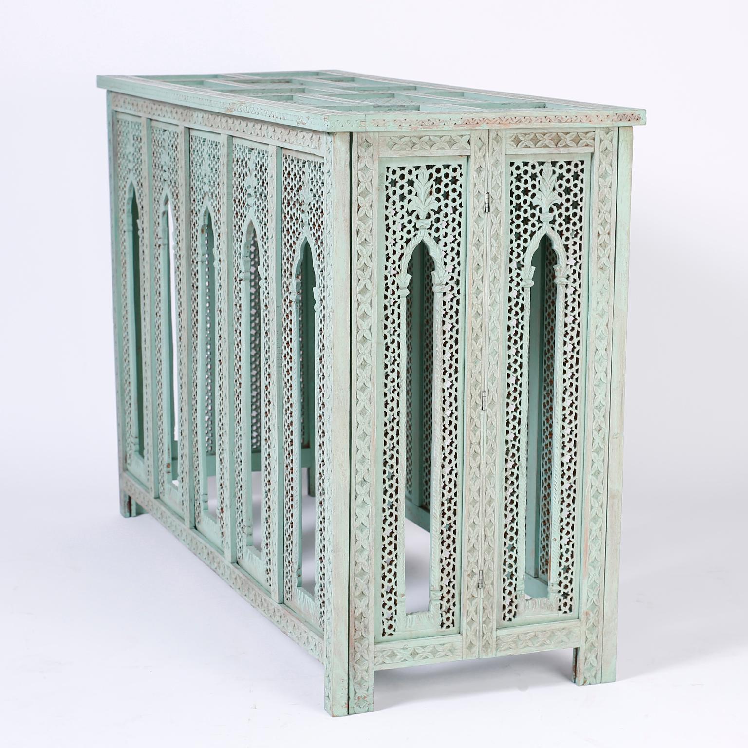 Anglo-Indian Carved and painted Console 5