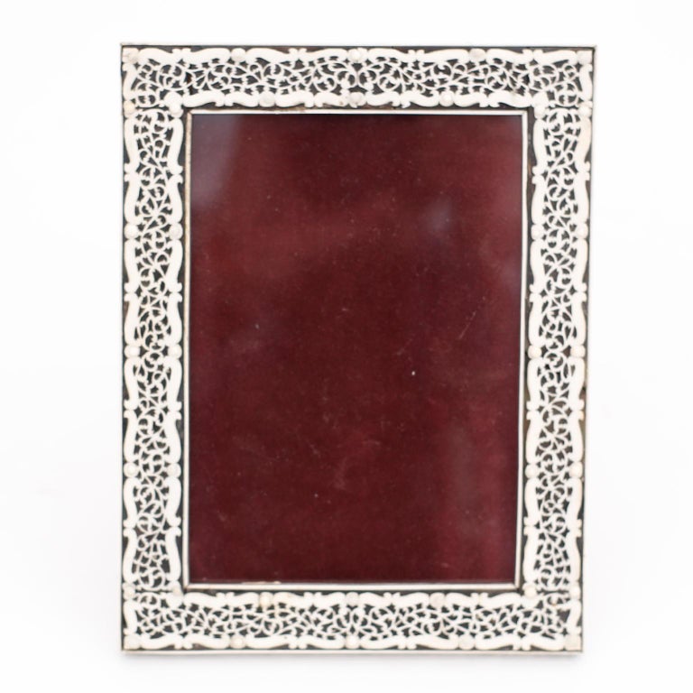 Anglo Indian Carved Bone Picture Frame at 1stDibs