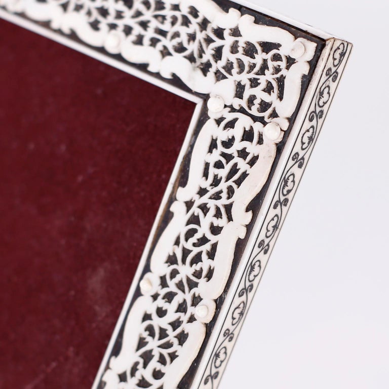 Anglo Indian Carved Bone Picture Frame at 1stDibs
