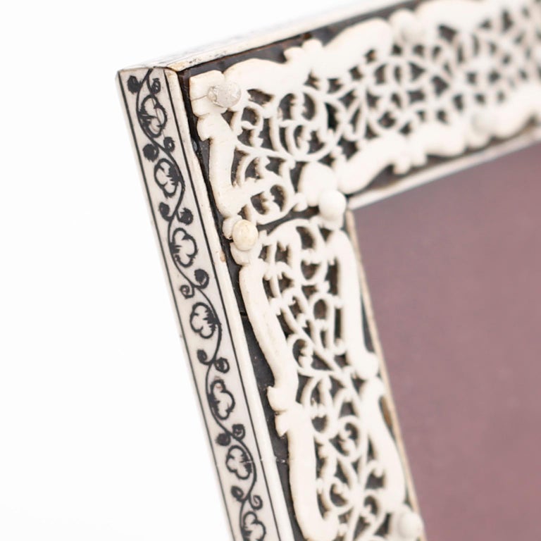 Anglo Indian Carved Bone Picture Frame at 1stDibs