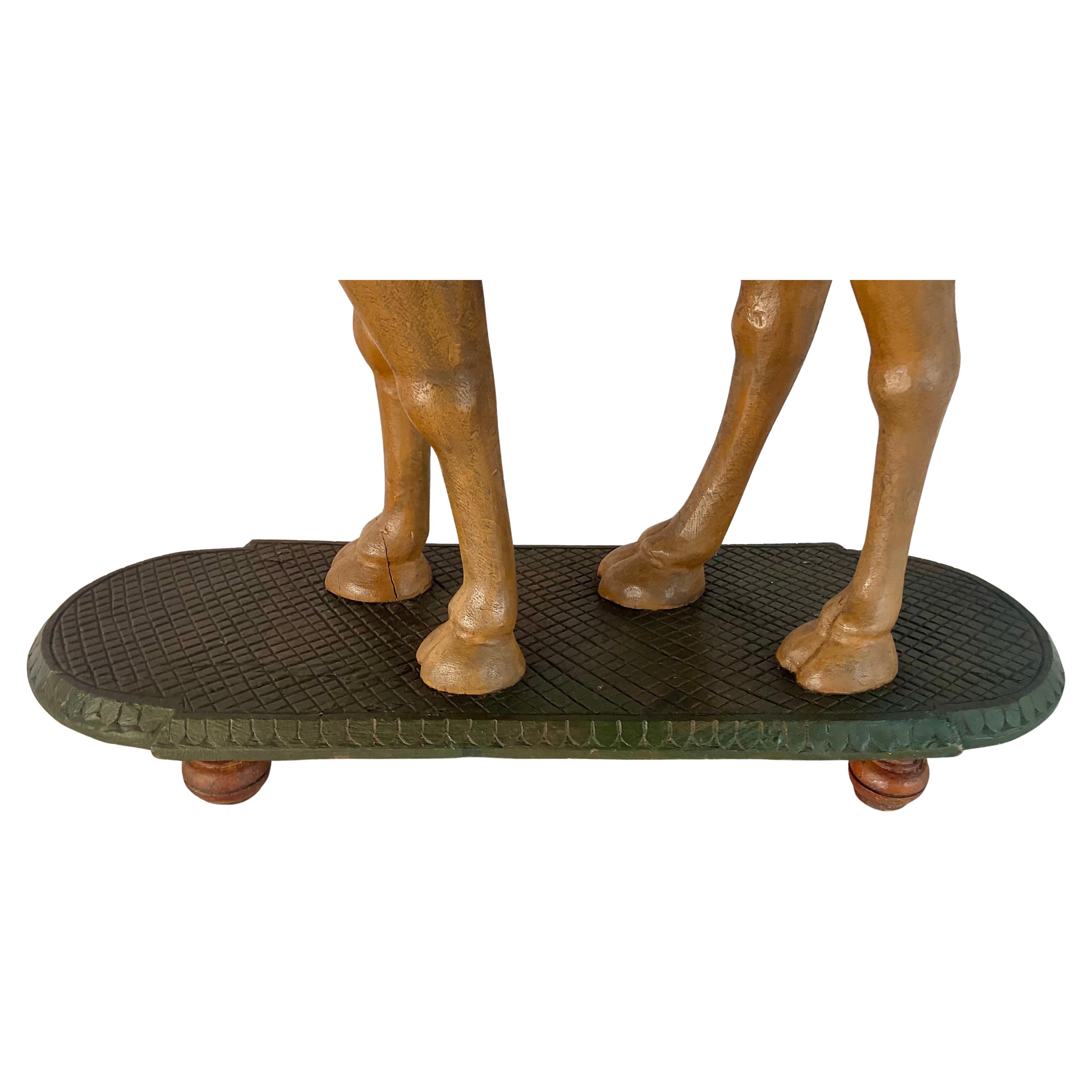 Anglo-Indian Carved Camel Side Table - 19th Century For Sale 5