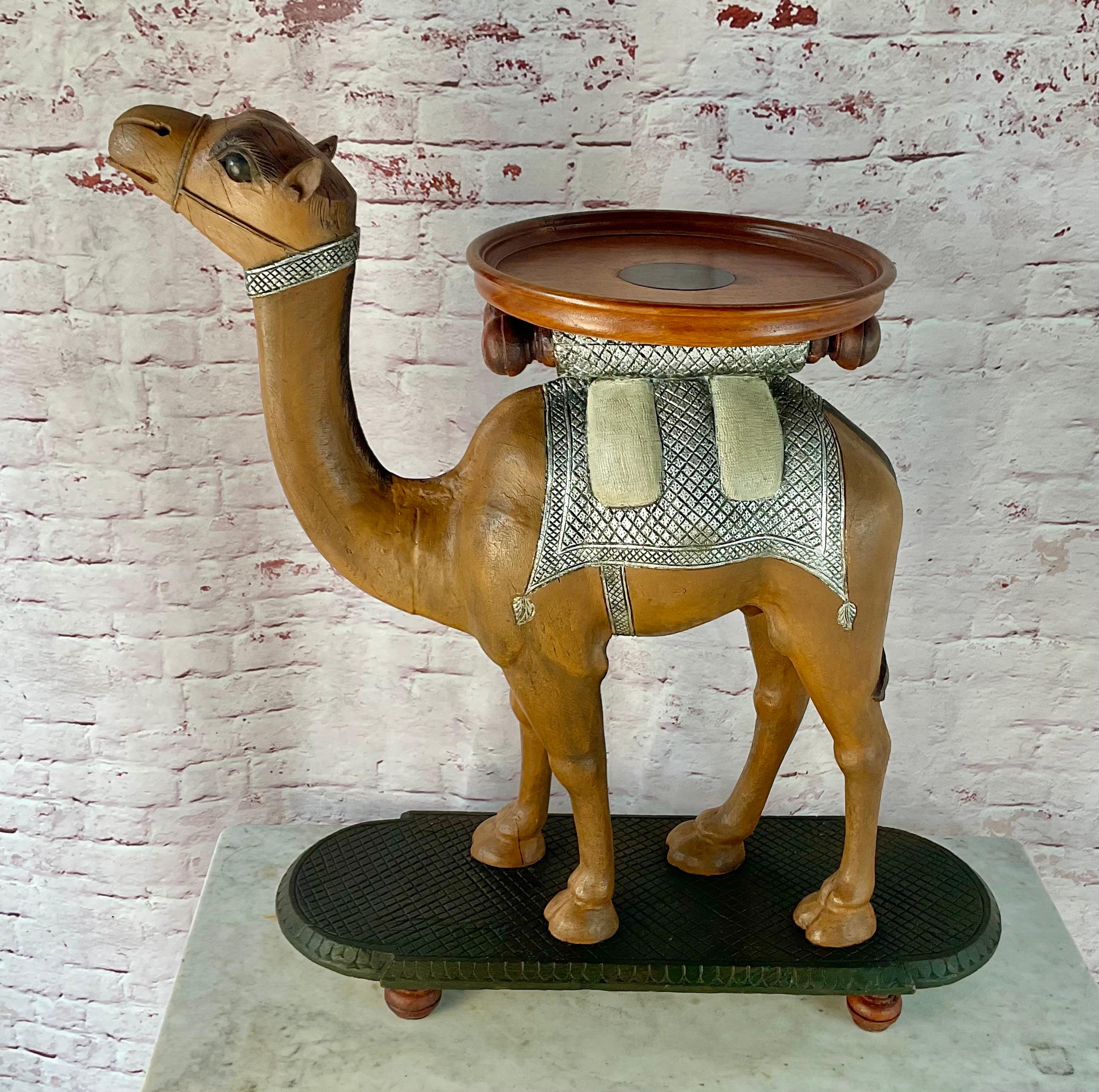 Anglo-Indian Carved Camel Side Table - 19th Century For Sale 8