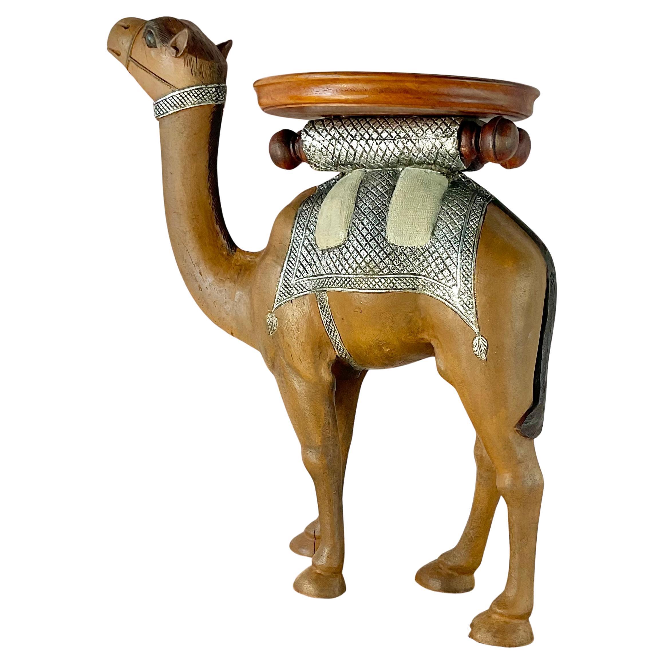 Anglo-Indian Carved Camel Side Table - 19th Century For Sale 1