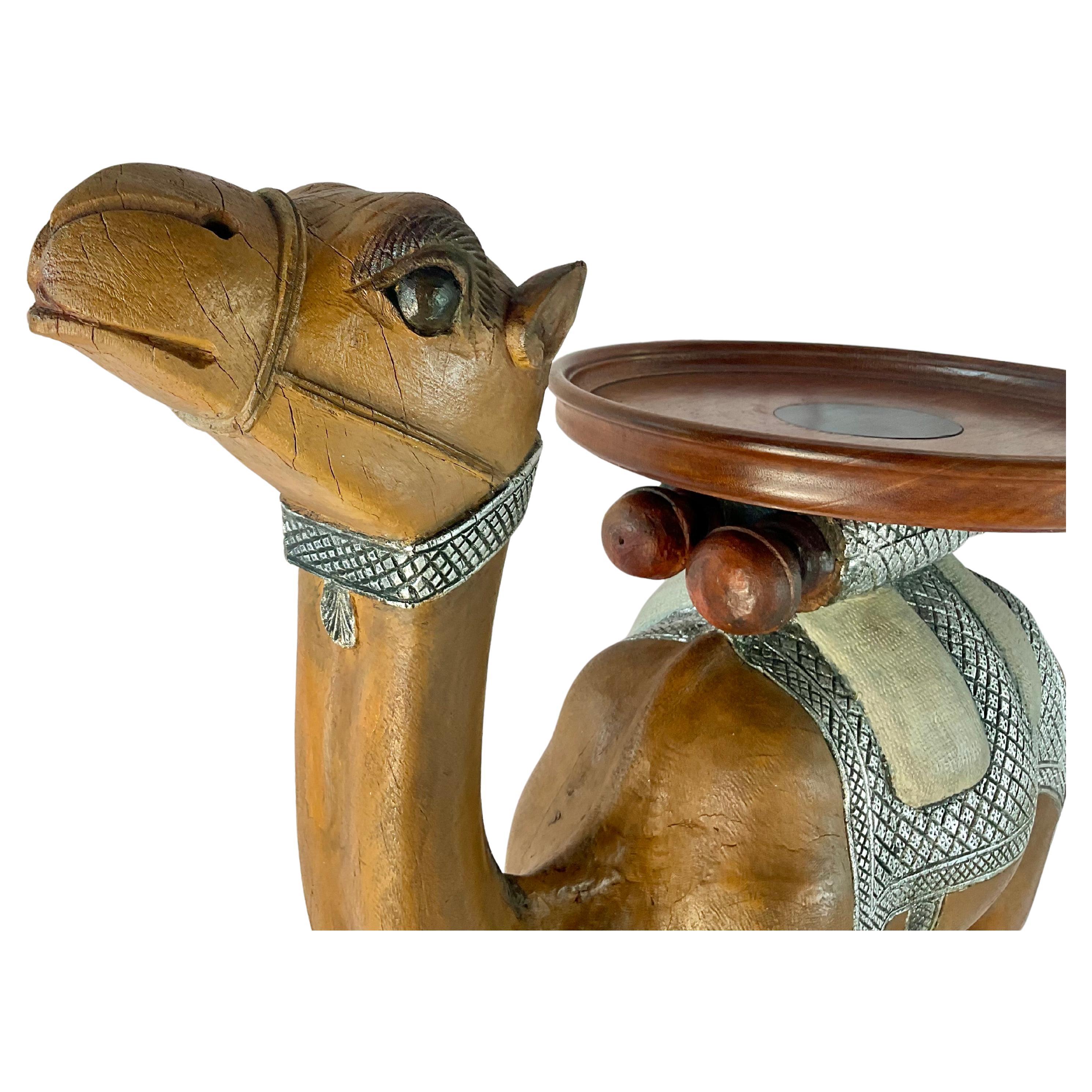 Anglo-Indian Carved Camel Side Table - 19th Century For Sale 3