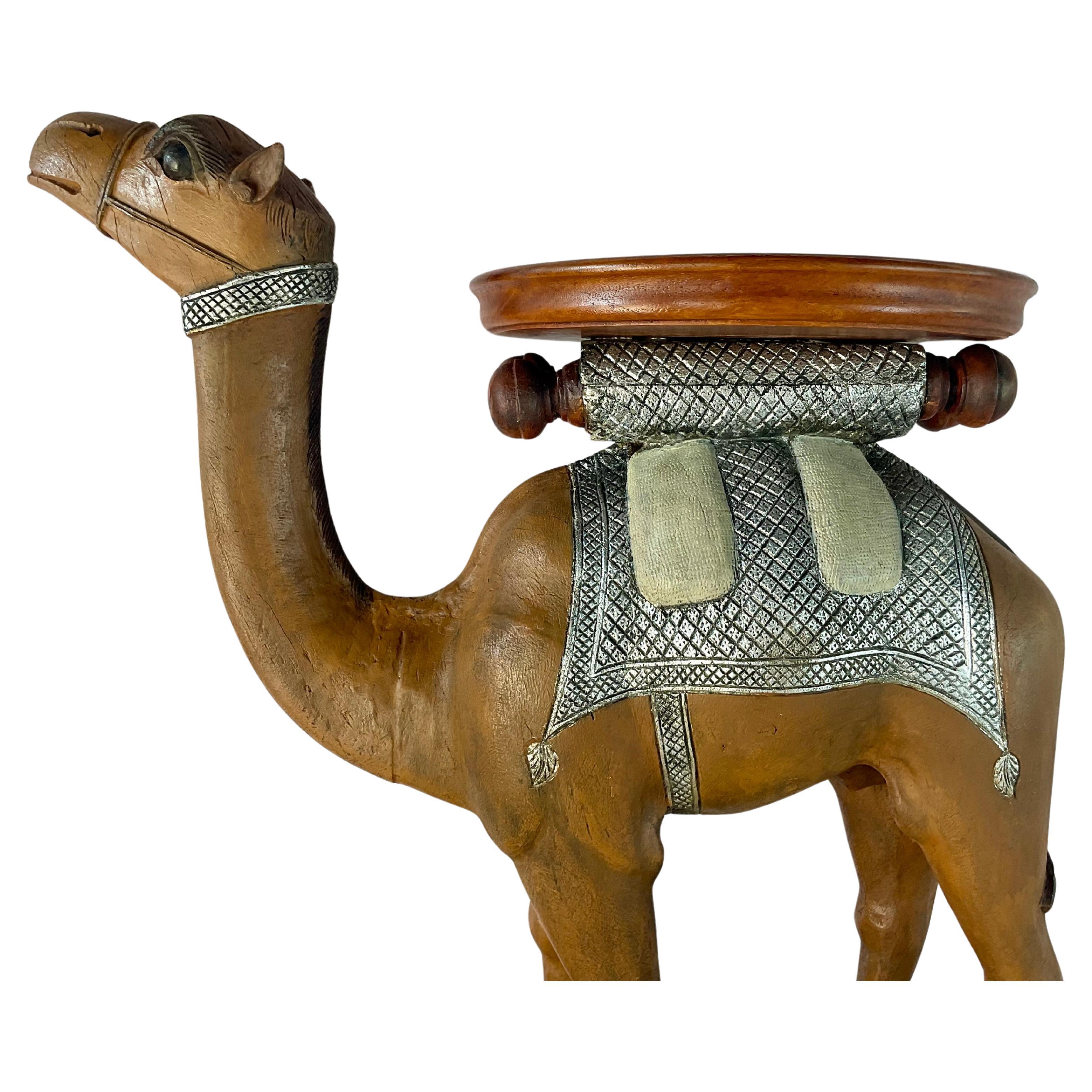 Anglo-Indian Carved Camel Side Table - 19th Century For Sale 4