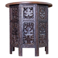 Anglo Indian Carved Hardwood Table