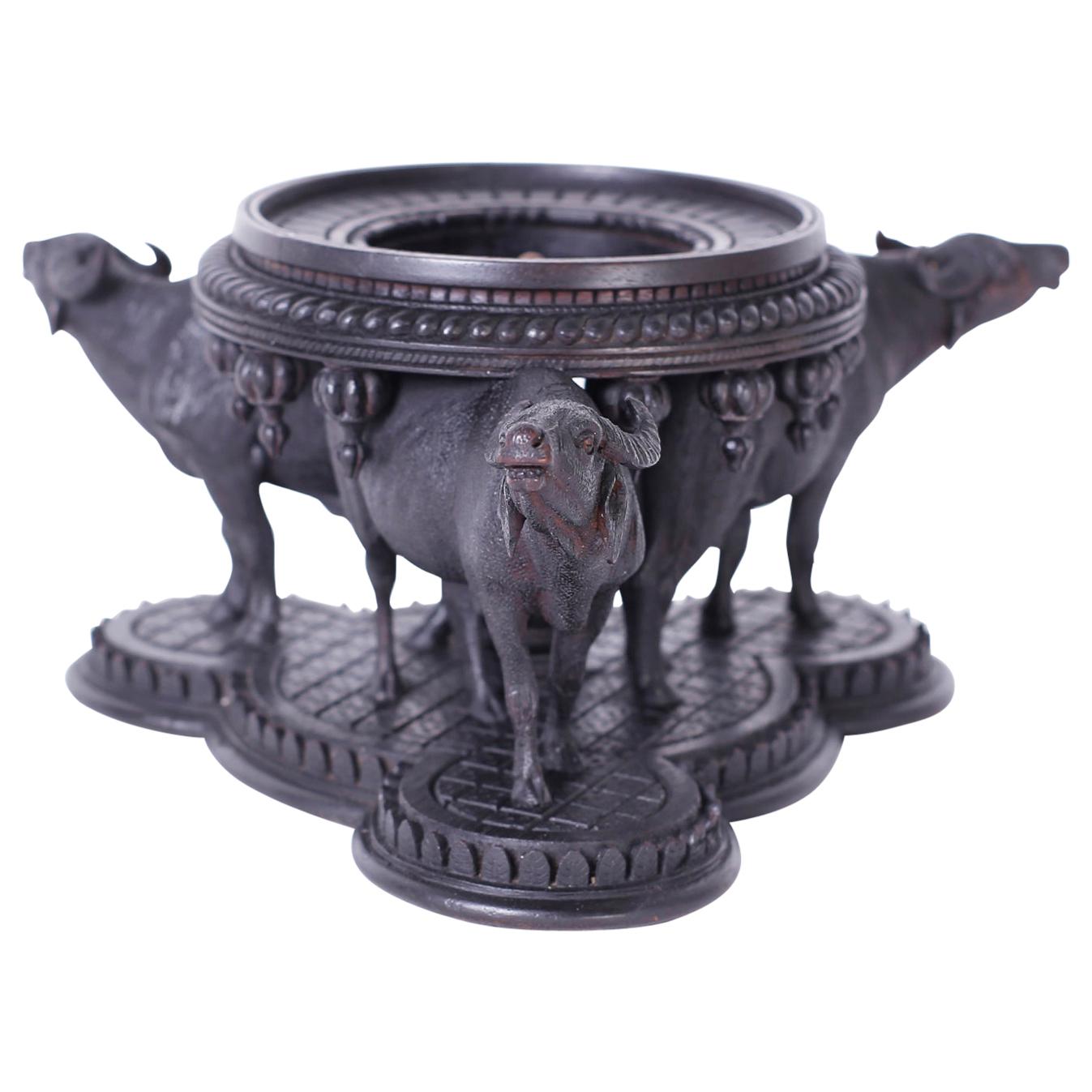 Anglo-Indian Carved Wood Petit Stand For Sale