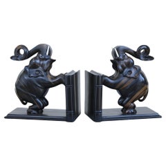 Anglo-Indian (Ceylon) 19thC Macassar Ebony Bookrests