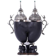 Anglo-Indian Coco De Mer Tea Caddy