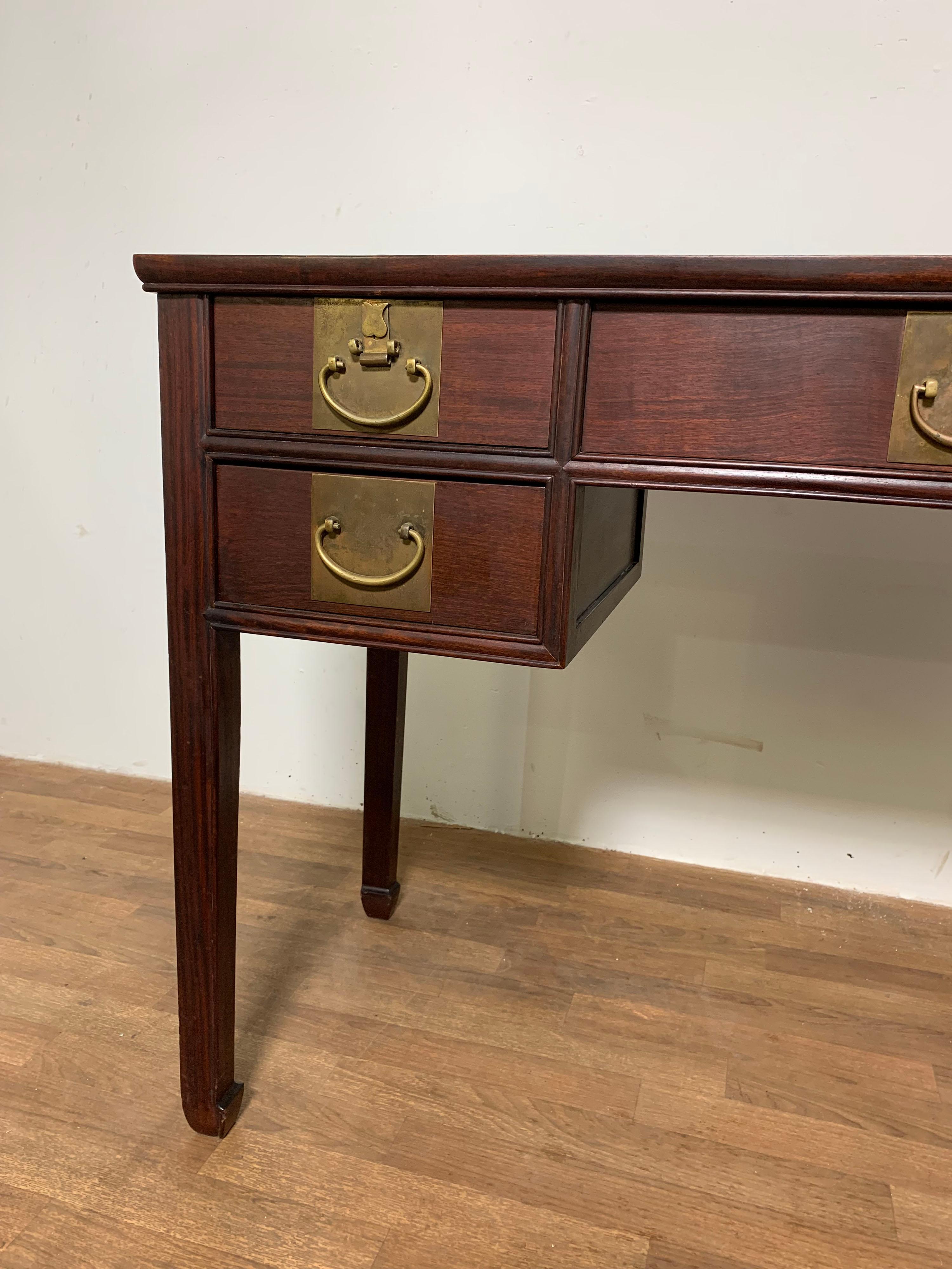 Anglo-Indian Colonial Plantation Desk in Teak 2