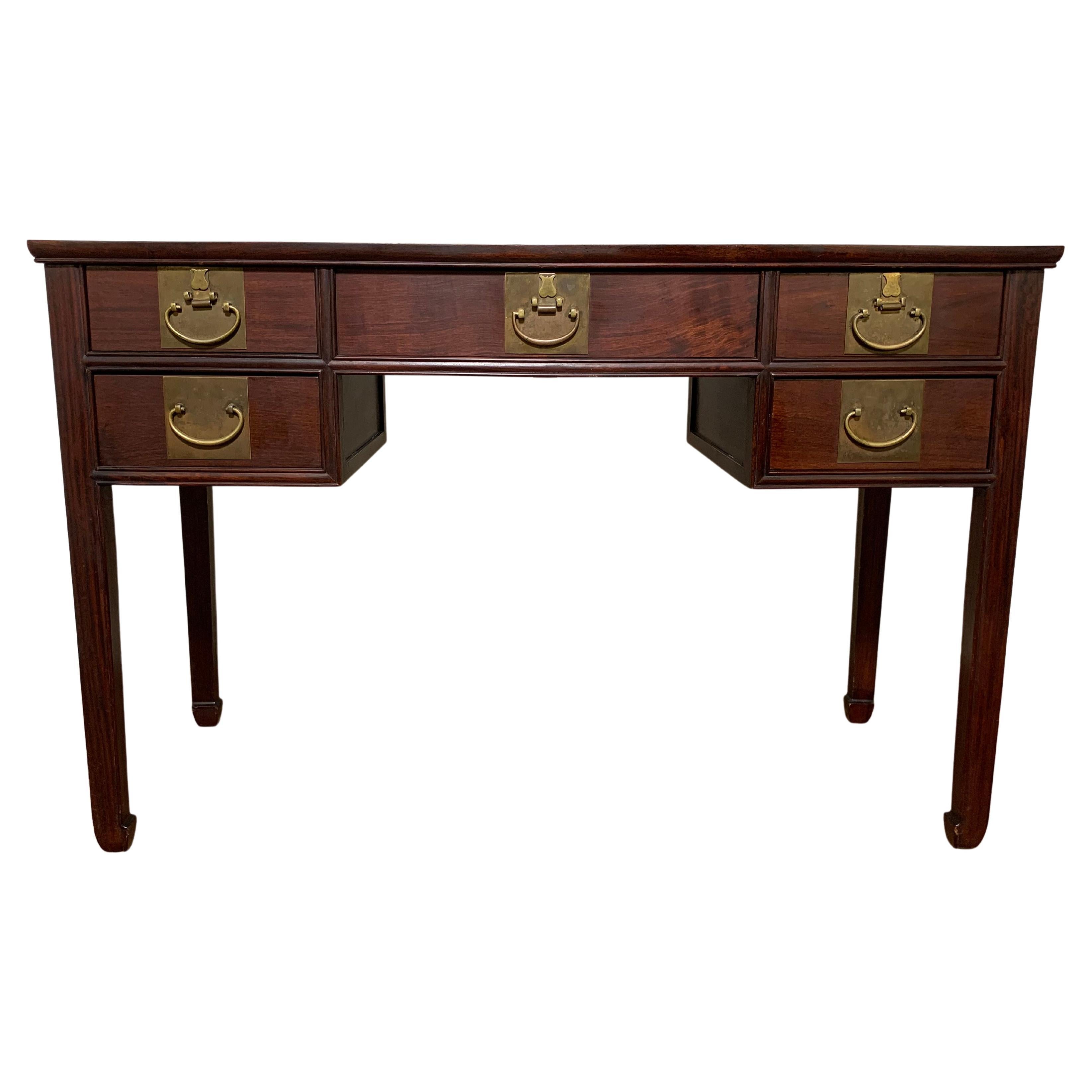 Anglo-Indian Colonial Plantation Desk in Teak