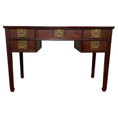 Anglo-Indian Colonial Plantation Desk in Teak