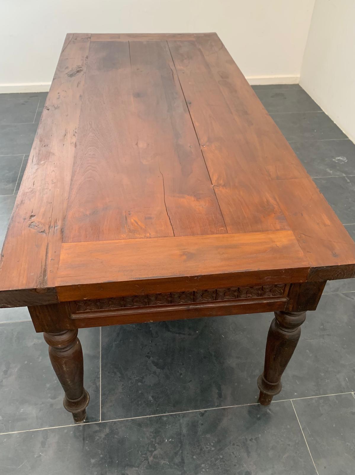 Fine XIX secolo Scrivania anglo-indiana Coloni in teak, 1890 in vendita