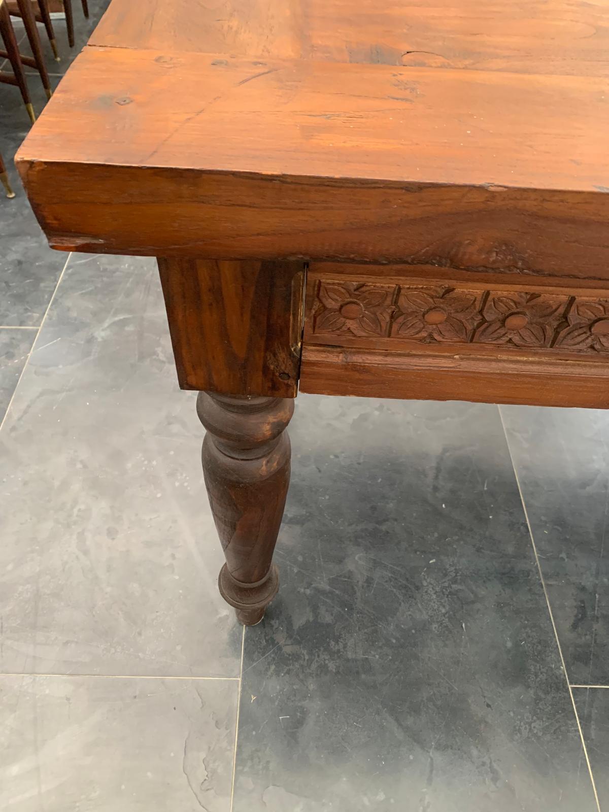 Scrivania anglo-indiana Coloni in teak, 1890 in vendita 2