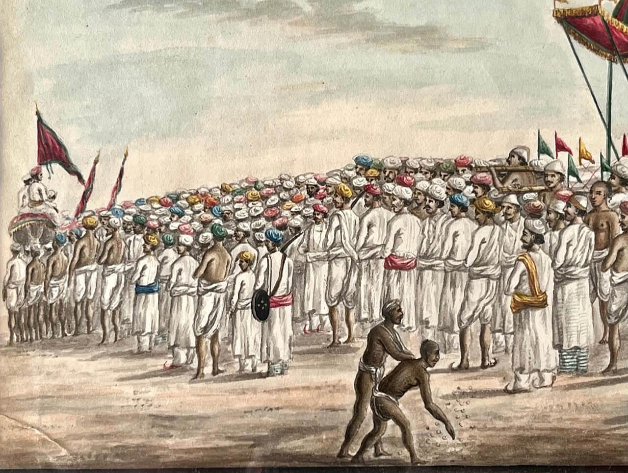 Anglo-Indian Company School Suttee Watercolour Paintings, C. 1810 For Sale 5