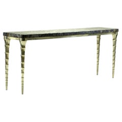 Anglo-Indian Console Table, Amethyst Mosaic Entry Table
