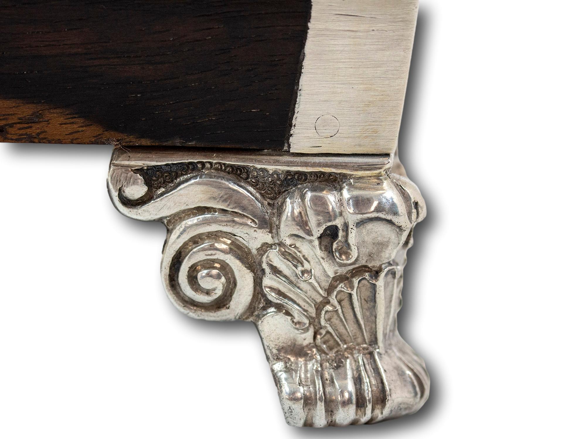 Costurero angloindio de Coromandel y plata en venta 1