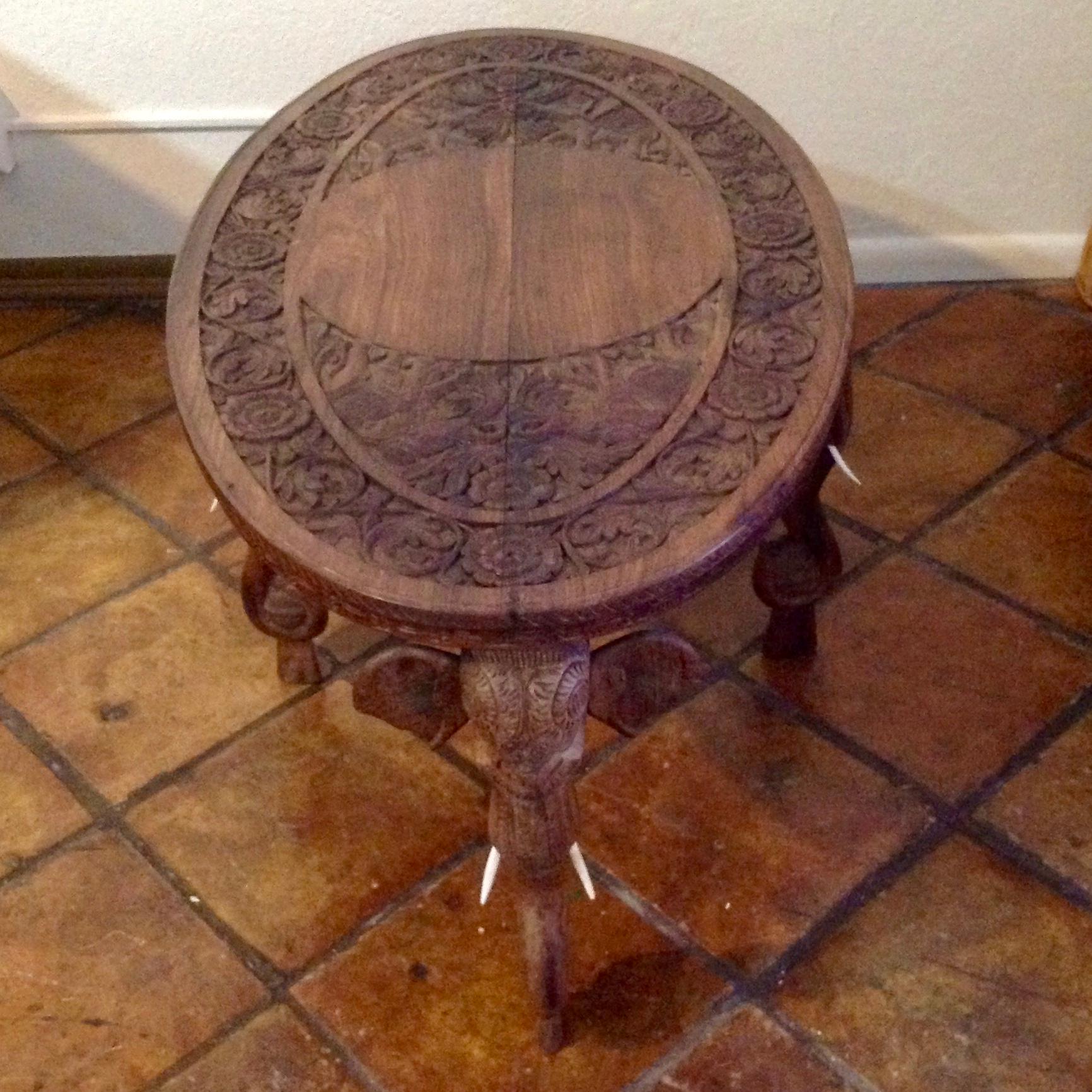 Anglo-Indian Elephant Motif Coffee Table 3