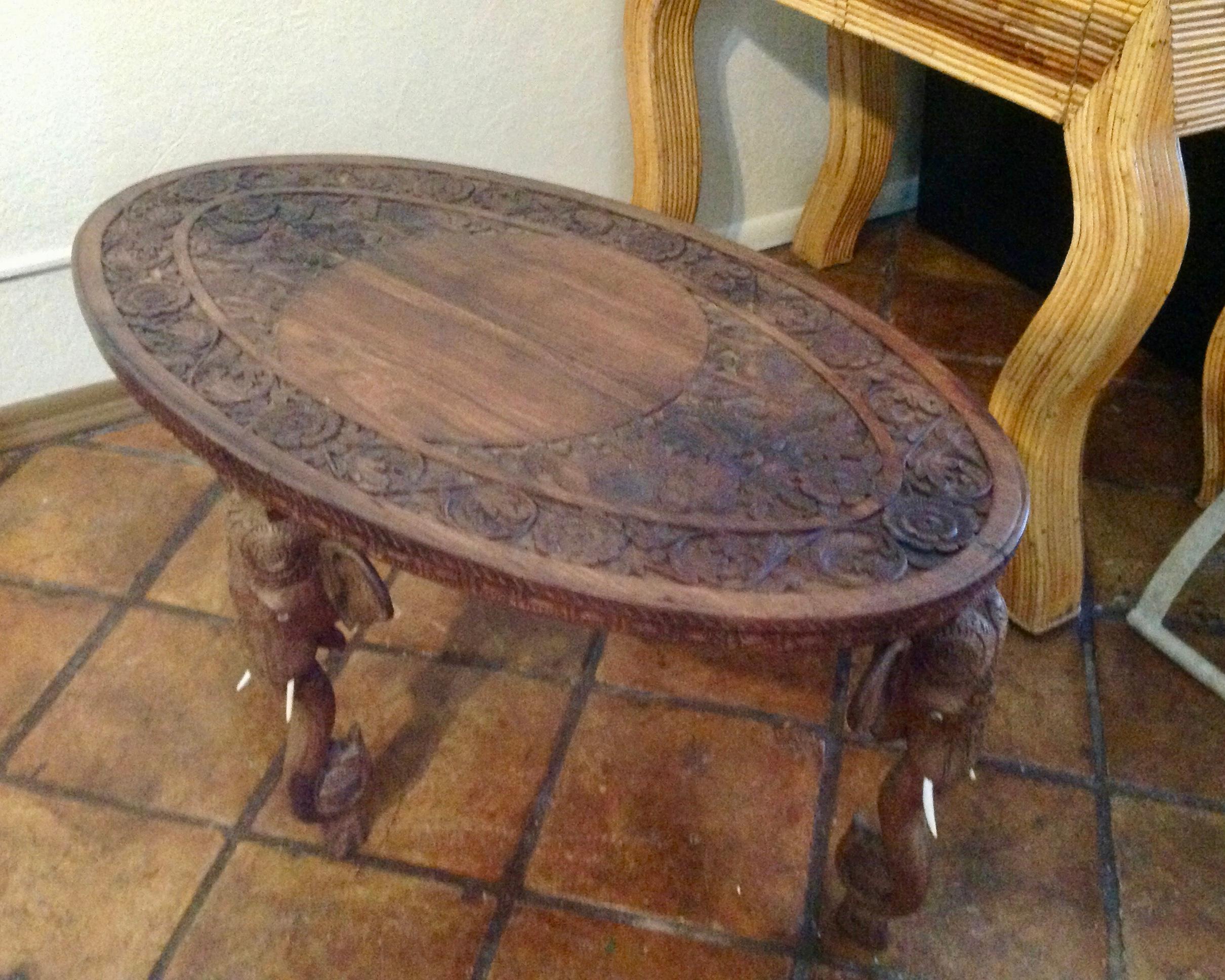 Anglo-Indian Elephant Motif Coffee Table 6
