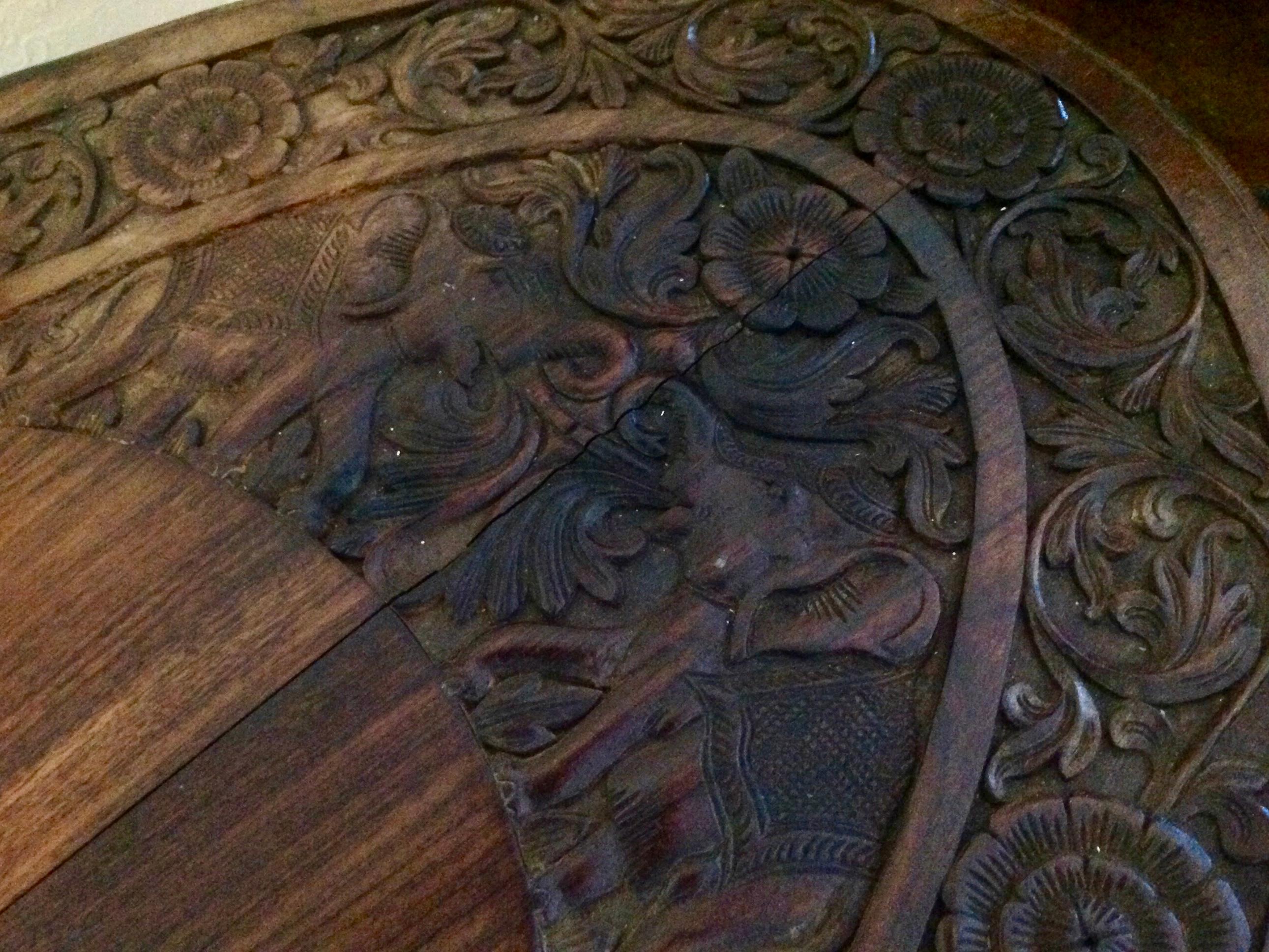 Anglo-Indian Elephant Motif Coffee Table In Good Condition In West Palm Beach, FL