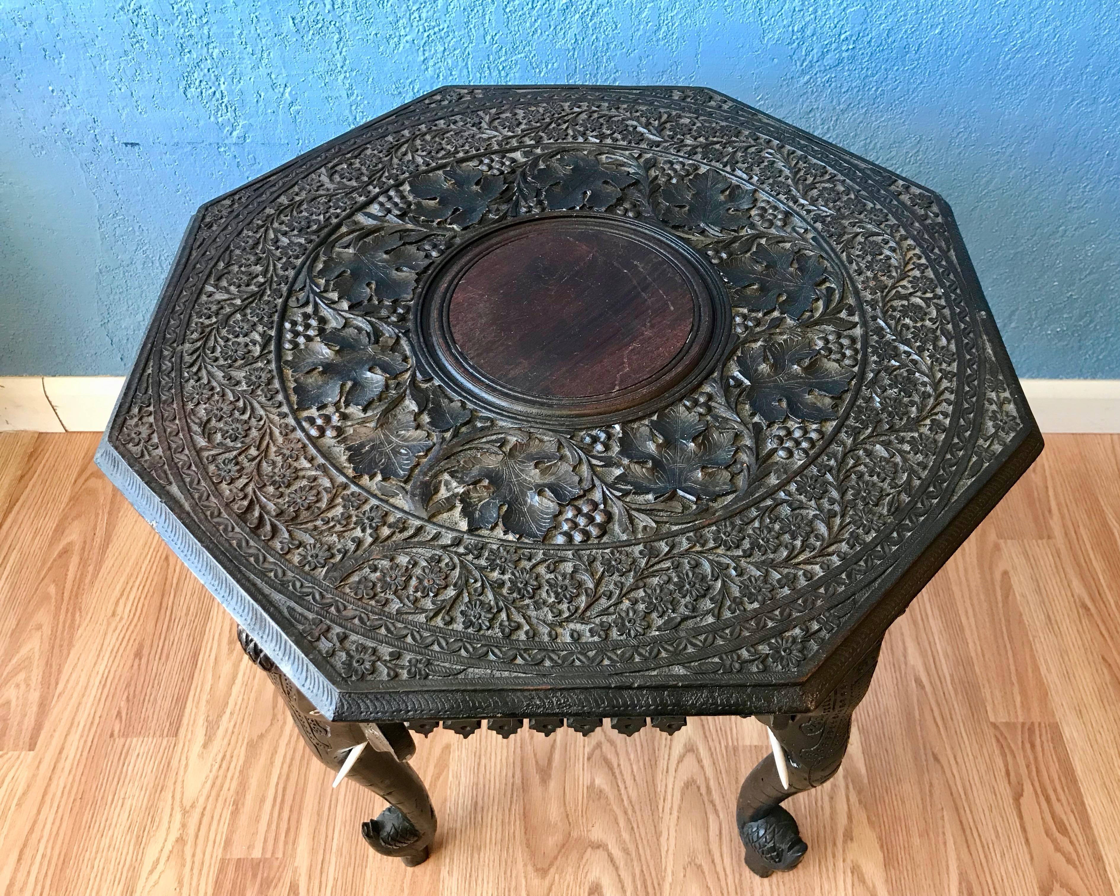 Anglo - Indian Elephant Motif Table 3