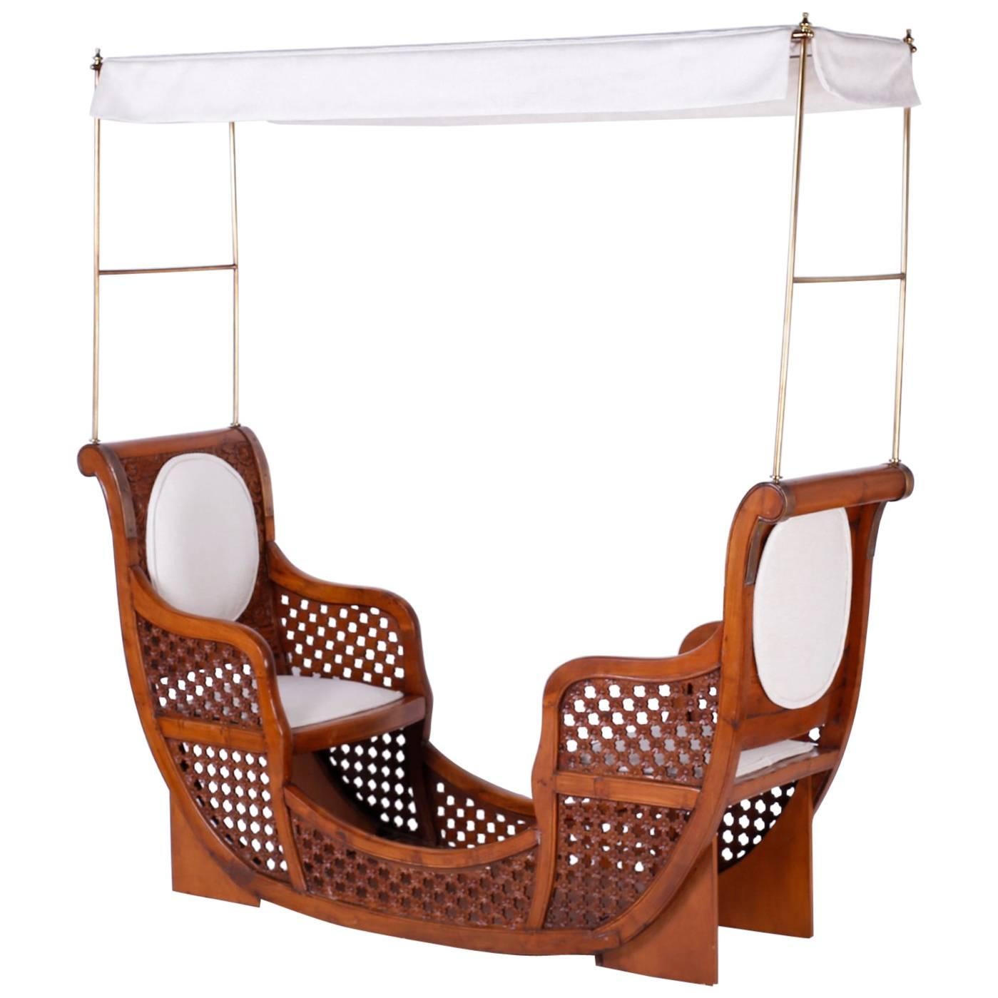 Anglo-Indian Elephant Seat Tête à Tête