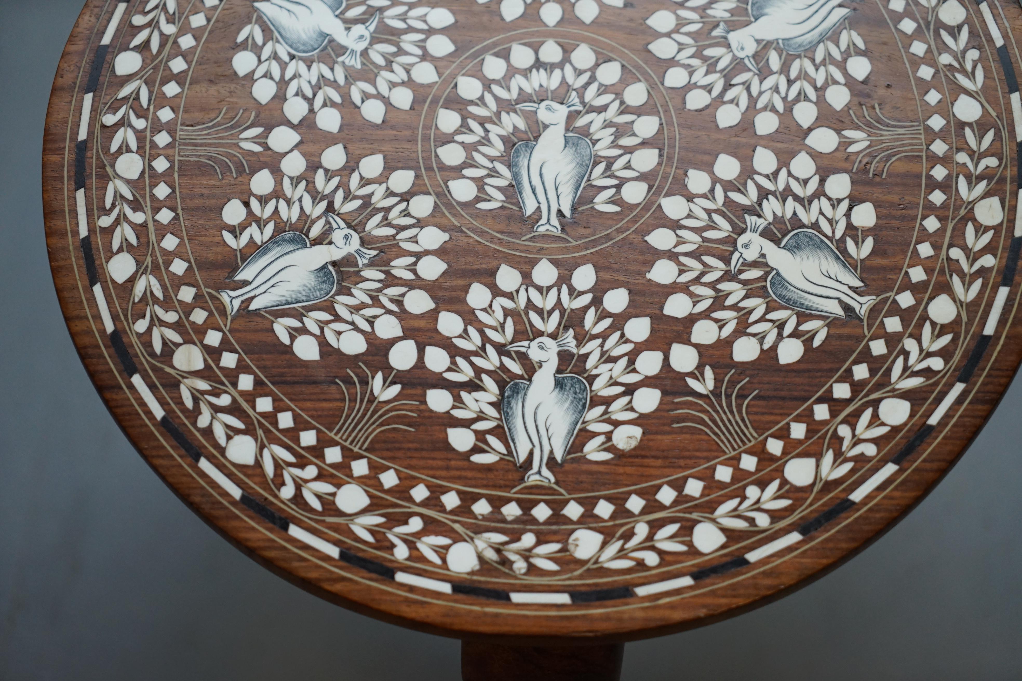 indian inlaid table