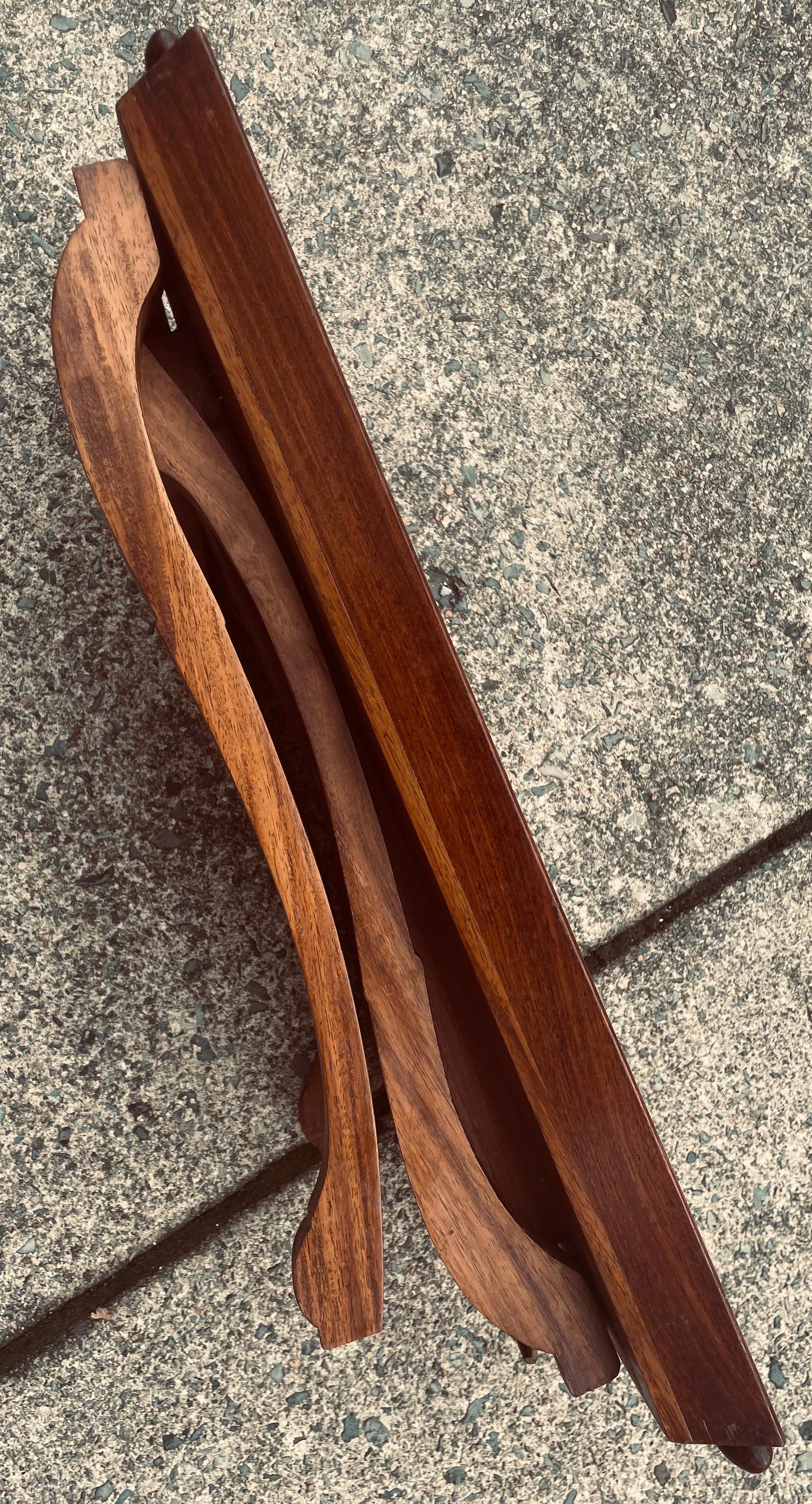 Bandeja plegable angloindia de palisandro/Mesa de mayordomo con incrustaciones de metal mixto en venta 10