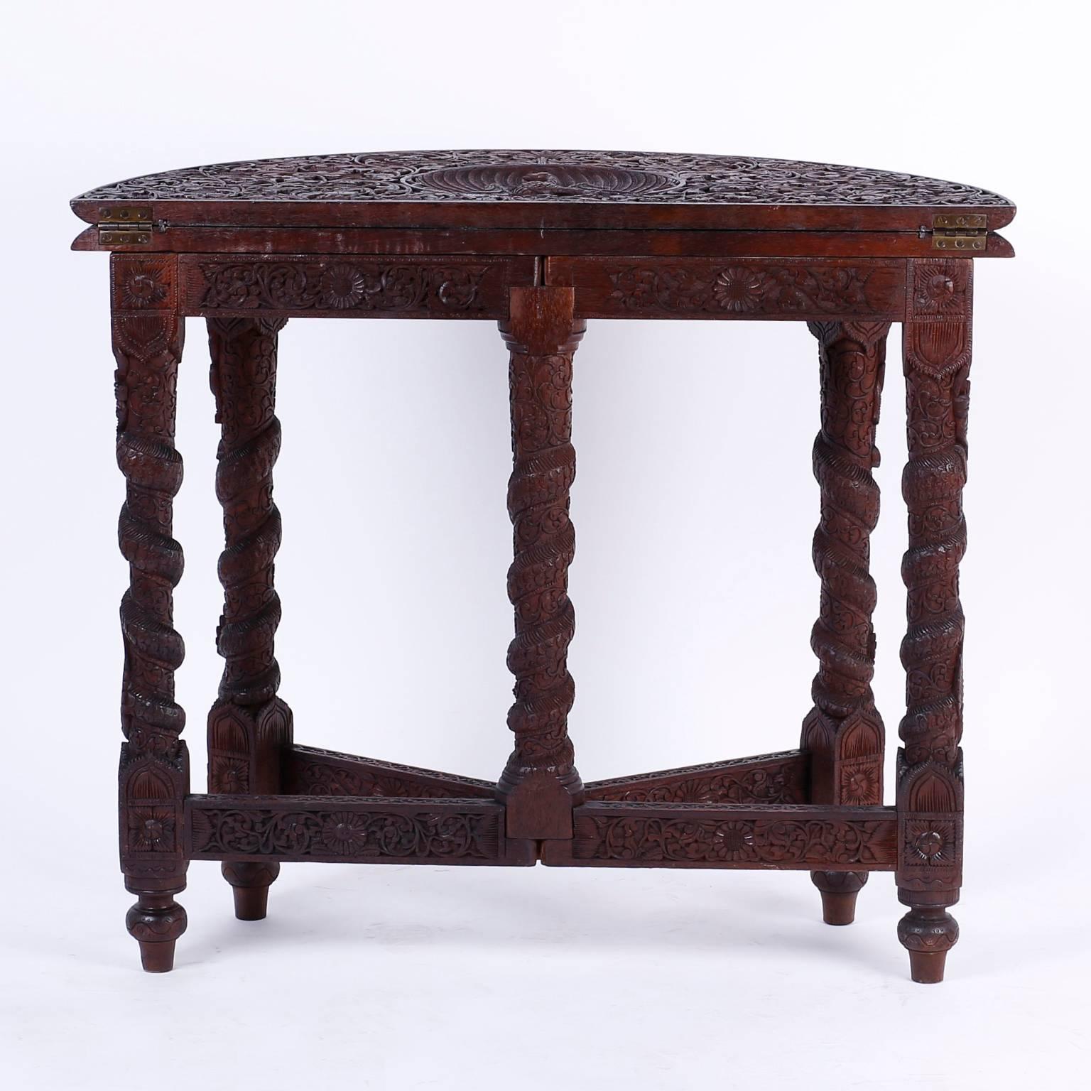 19th Century Anglo-Indian Game or Card Table