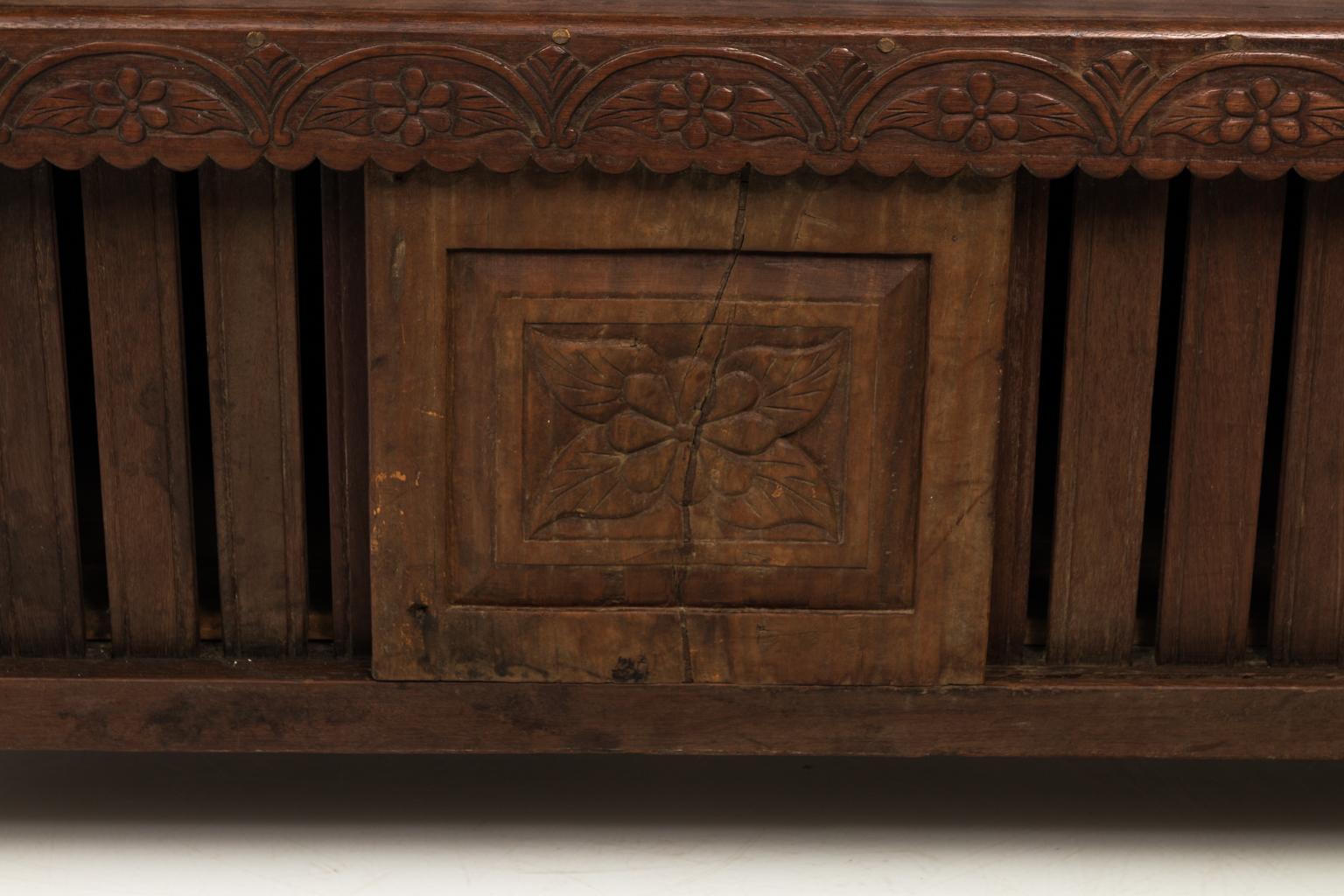 19th Century Anglo-Indian Hall Bench